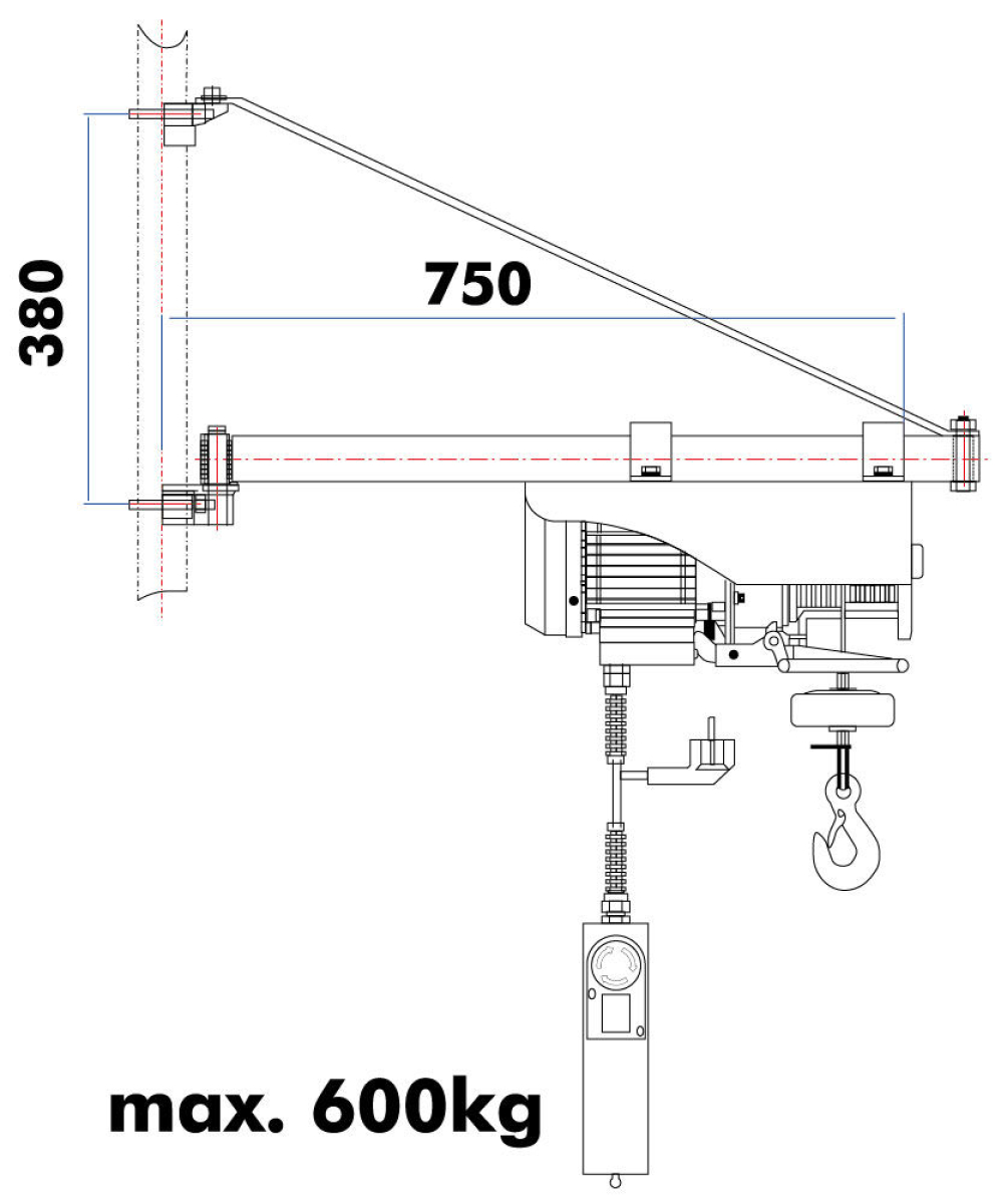 Holzmann Maschinen Schwenkarm für ESZ SA600750