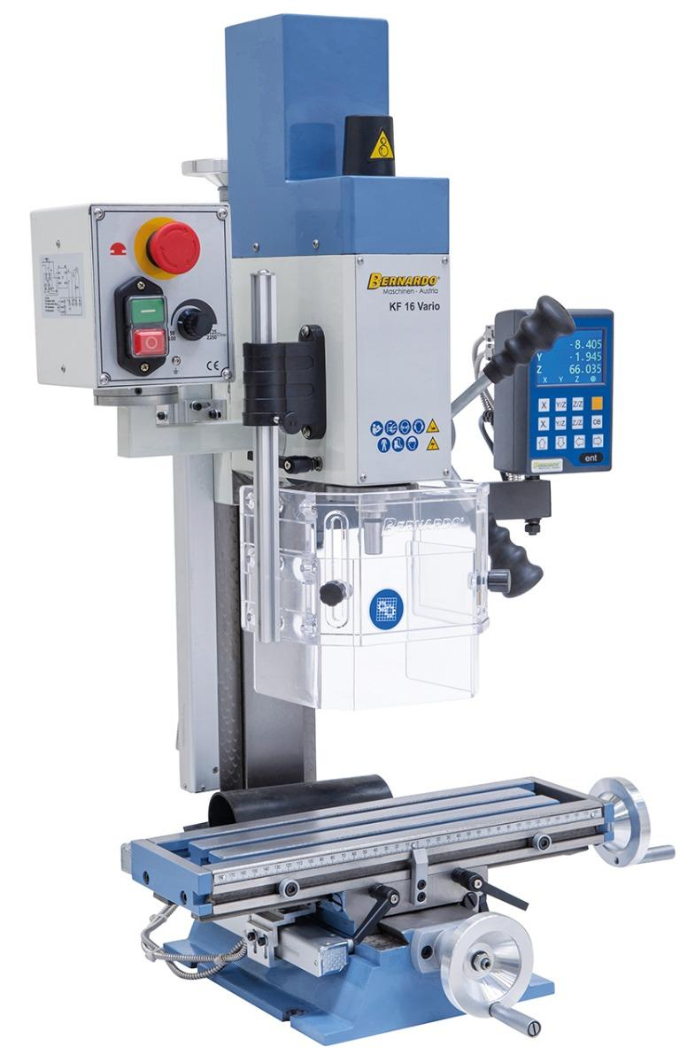 02-1019A Bernardo Bohr- und Fräsmaschinen KF 16 Vario inkl. 3-Achs Digitalanzeige DT 40