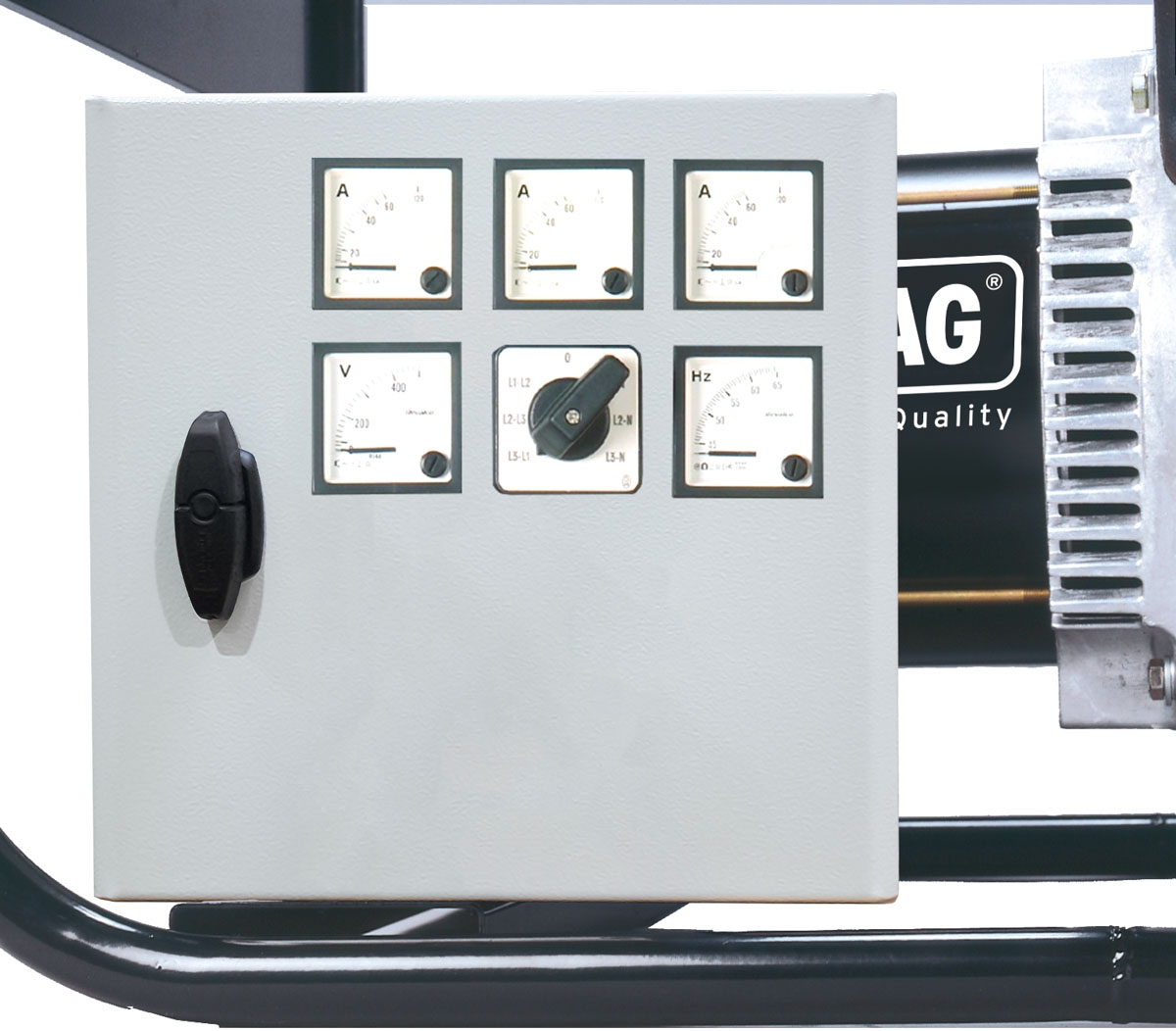 ELMAG Spannungs-, 3xStromstärke- und Frequenzmessgerät mit Umschalter 3x400 Volt
