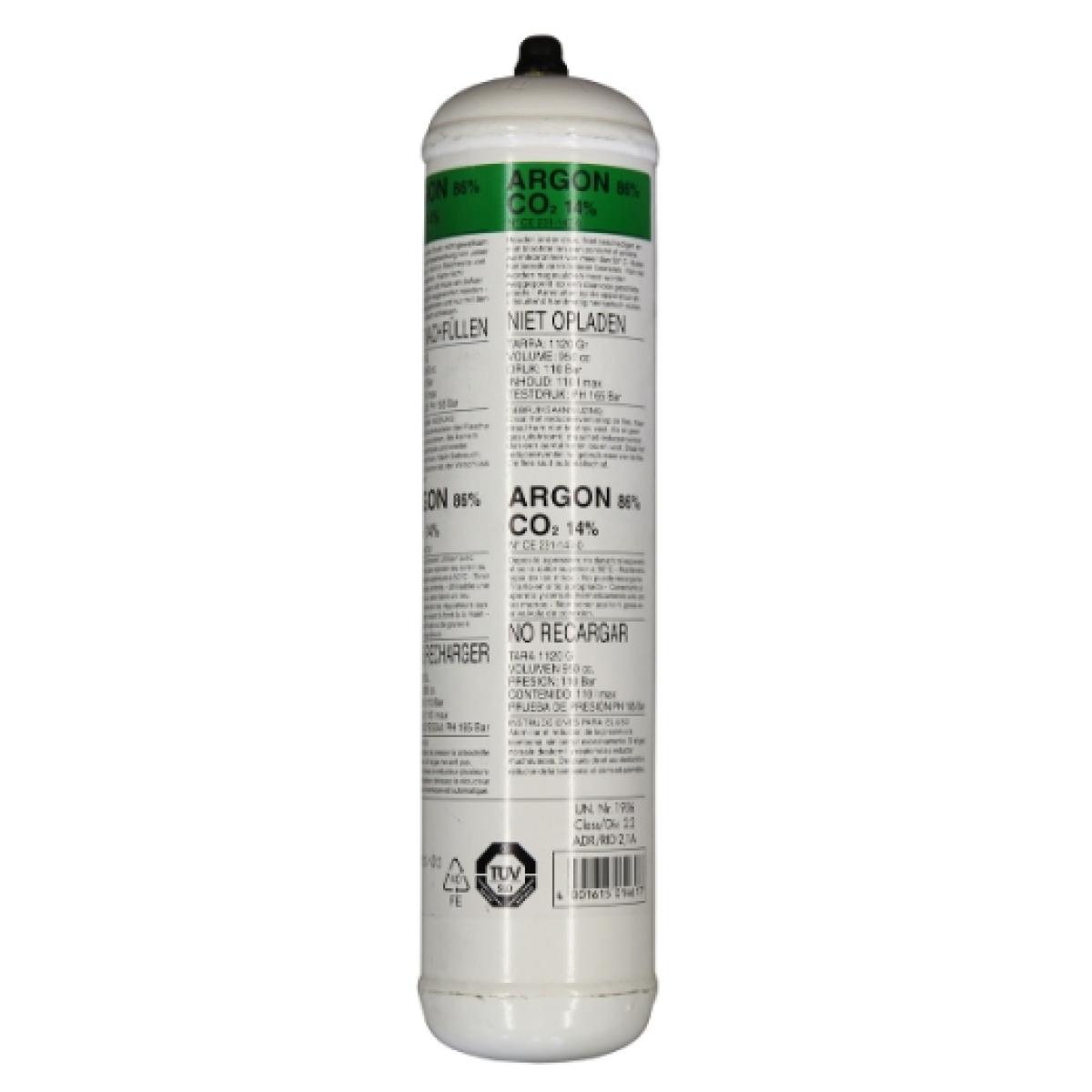 ELMAG Einwegflasche Mischgas Ar 86% / Co2 14%