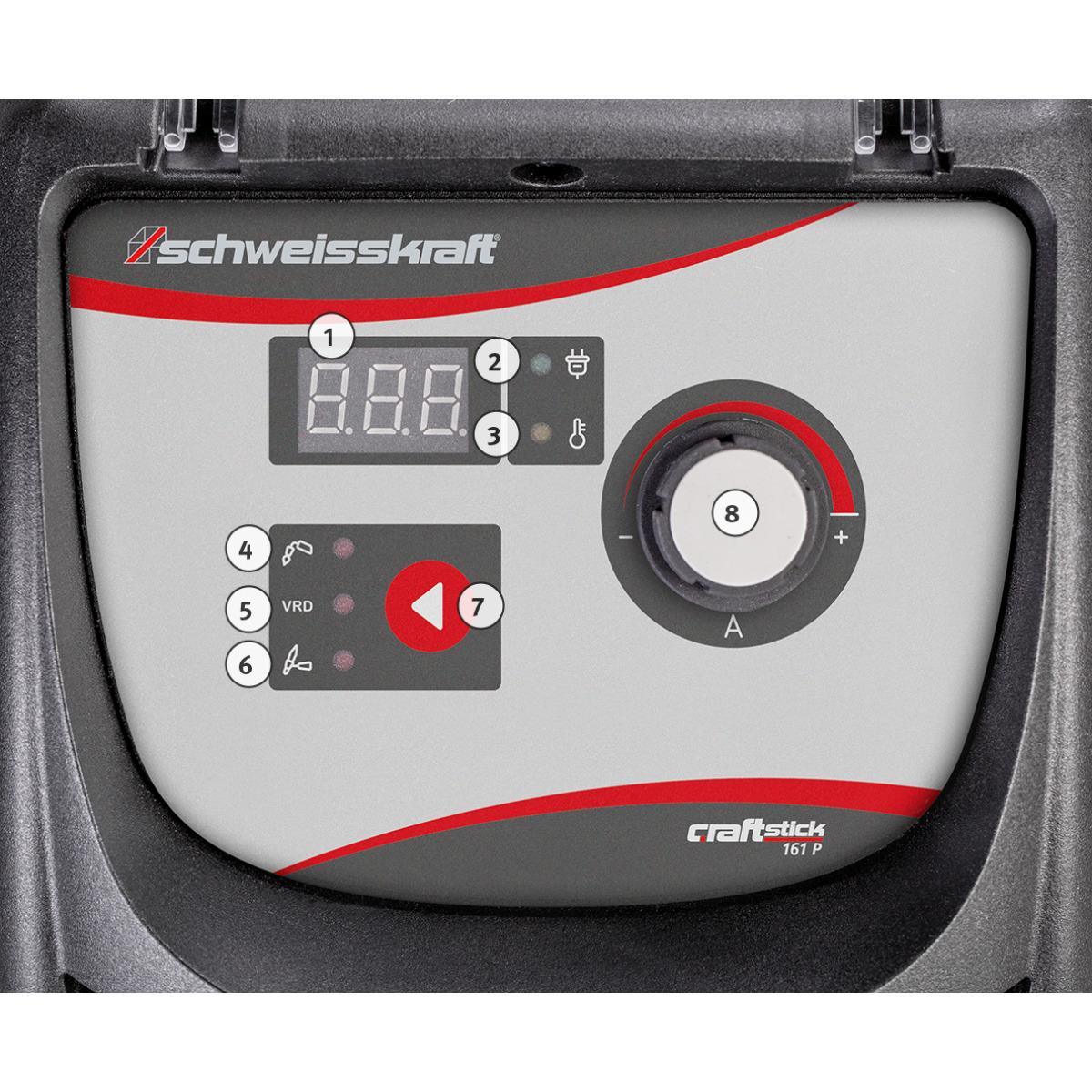 Schweisskraft Elektrodeninverter CRAFT-STICK 161P Aktions-Set