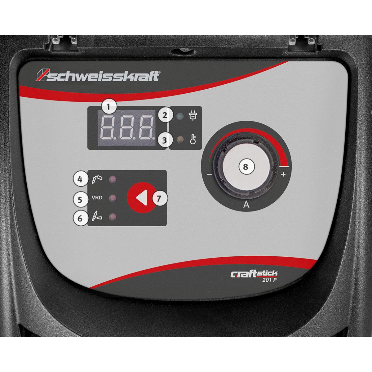 Schweisskraft Elektrodeninverter CRAFT-STICK 201P Aktions-Set