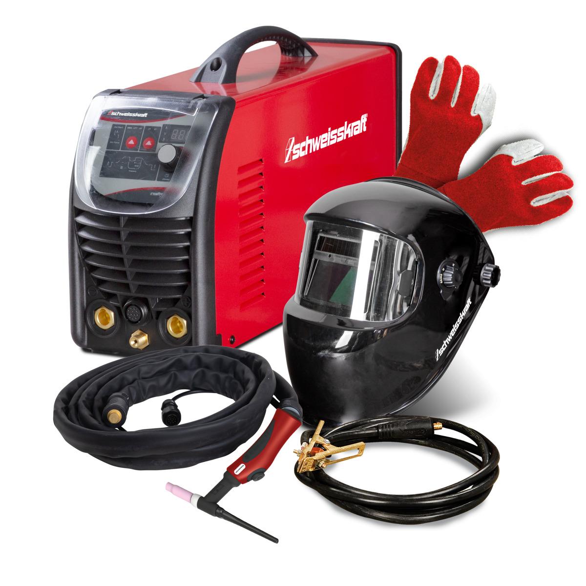 Schweisskraft Tragbarer WIG DC Inverter EASY-TIG 201 DC PULSE Aktions-Set