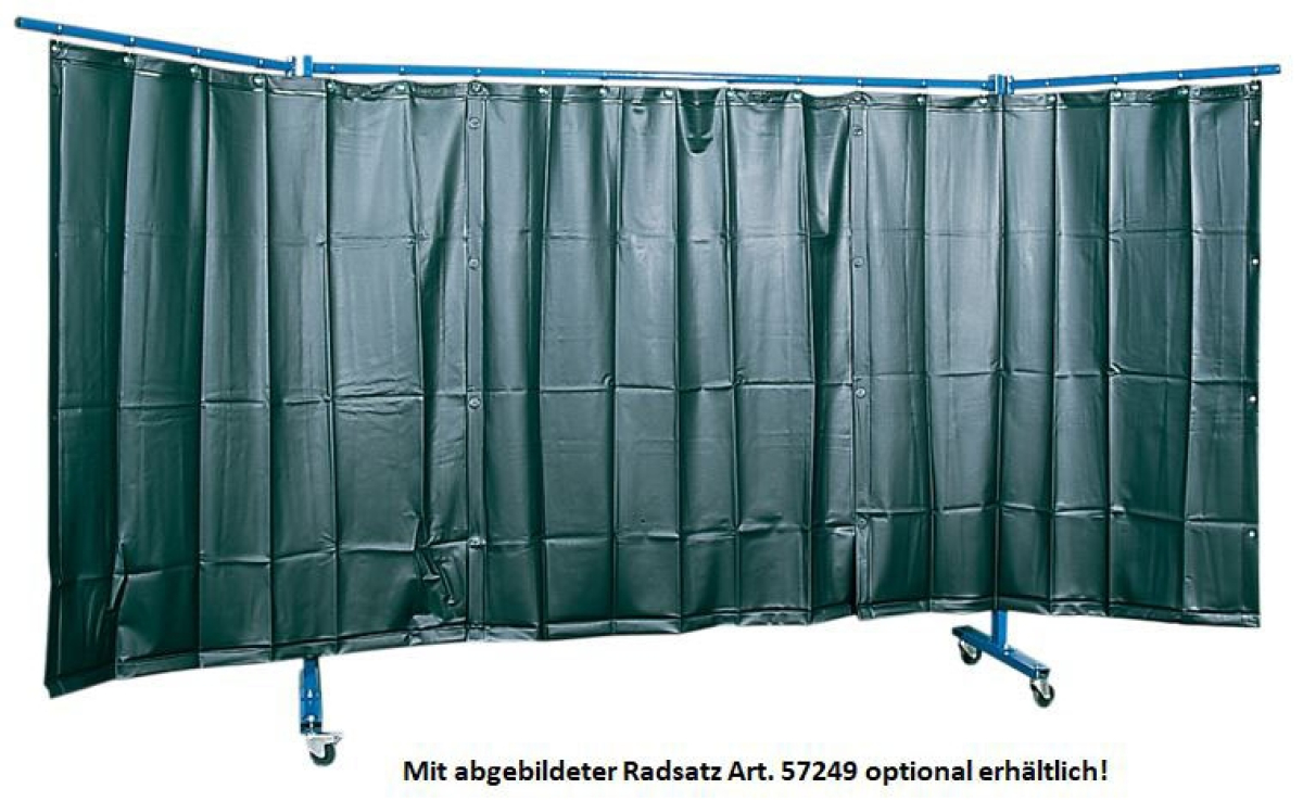 ELMAG Schweißerschutzwand 3-teilig, mit Folienvorhang S9