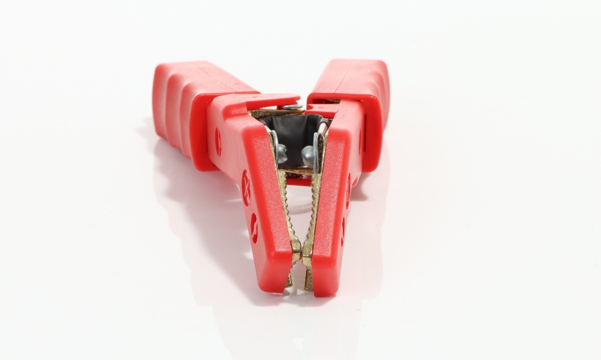 ELMAG Polklemme (rot +) - Messing