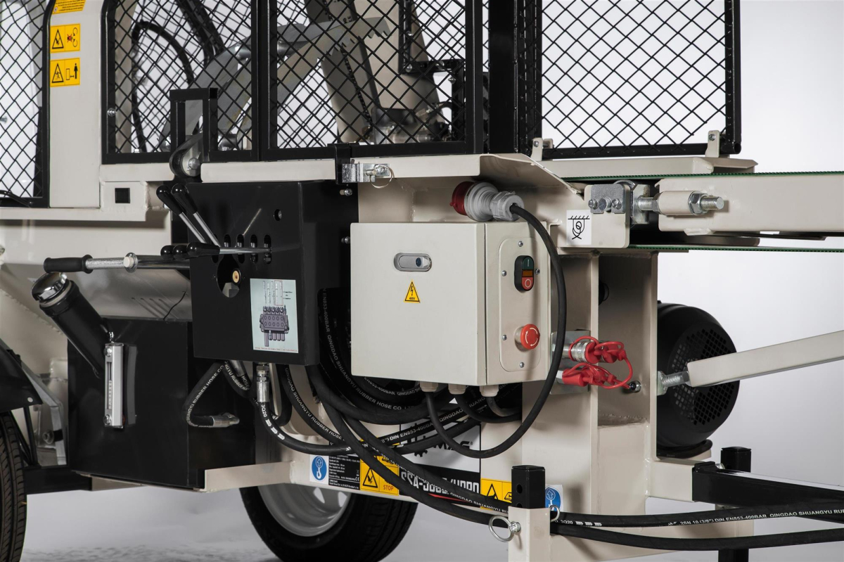 LUMAG Maschinen SSA 500 EHPRO Sägespalt-Automat mit Elektro-Motor 400 V inkl. Förderband (Unmontiert)