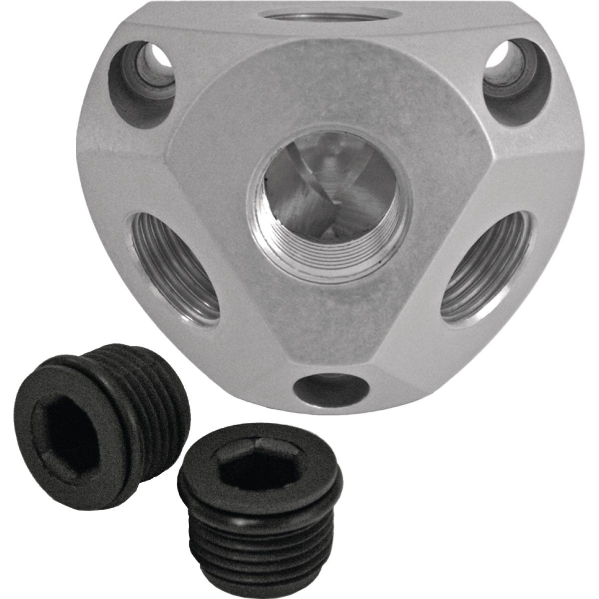 Aircraft Luftverteilerdose  1 " Eingang / ohne Durchgang