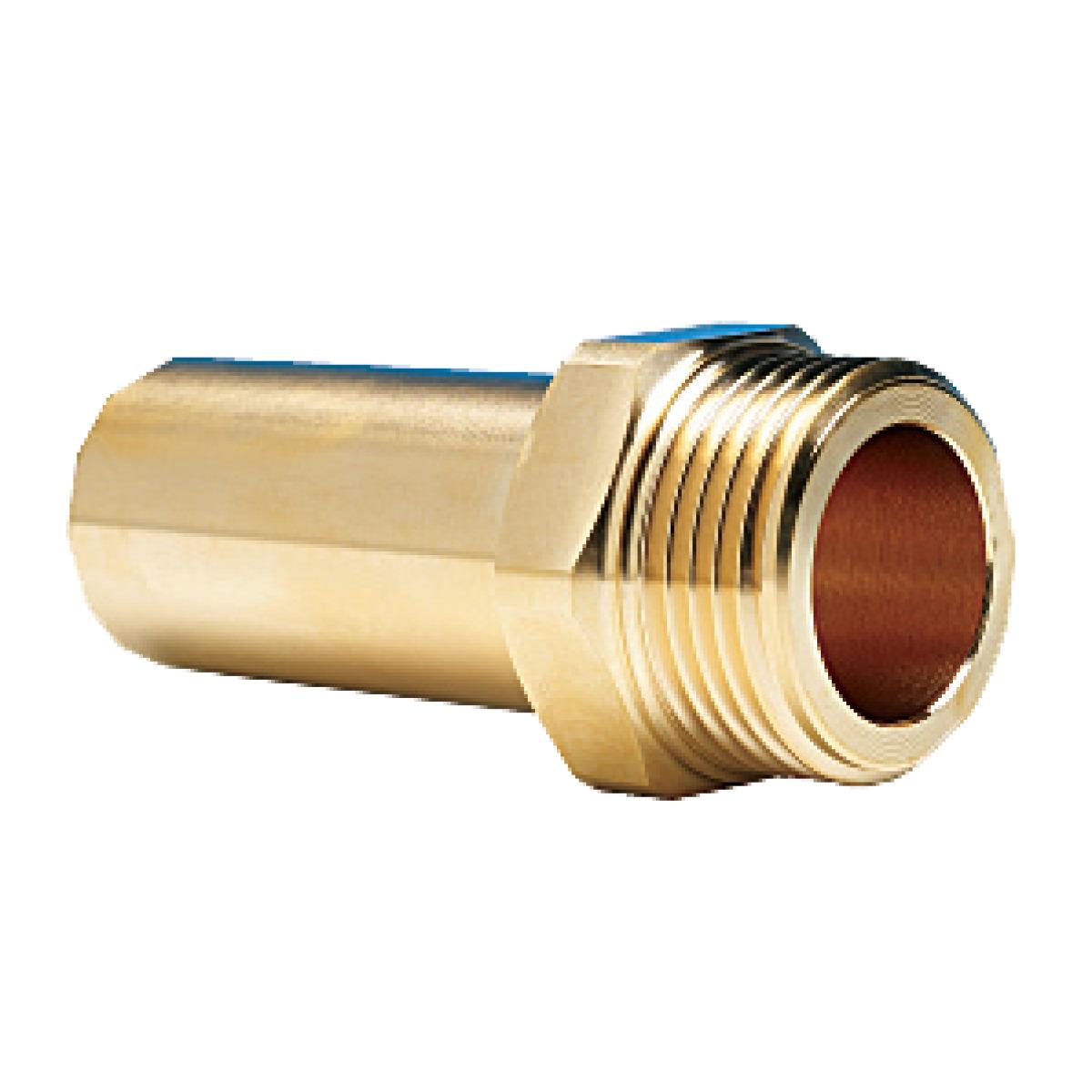 Aircraft Einschraubstutzen (Messing)  22 mm AD / R¾" AG