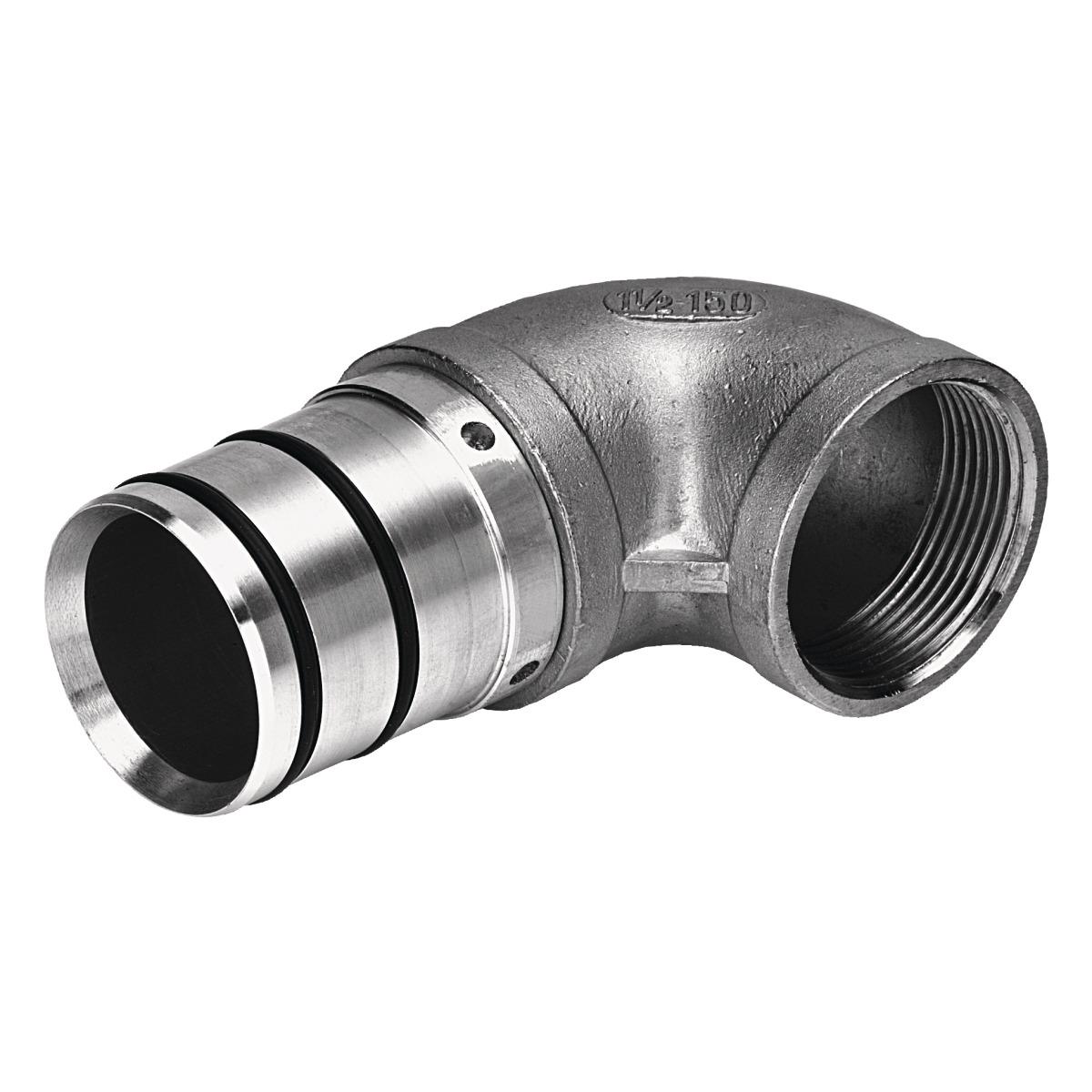 Aircraft Bogen 90°, einseitig offen  80 mm / 1 ½"