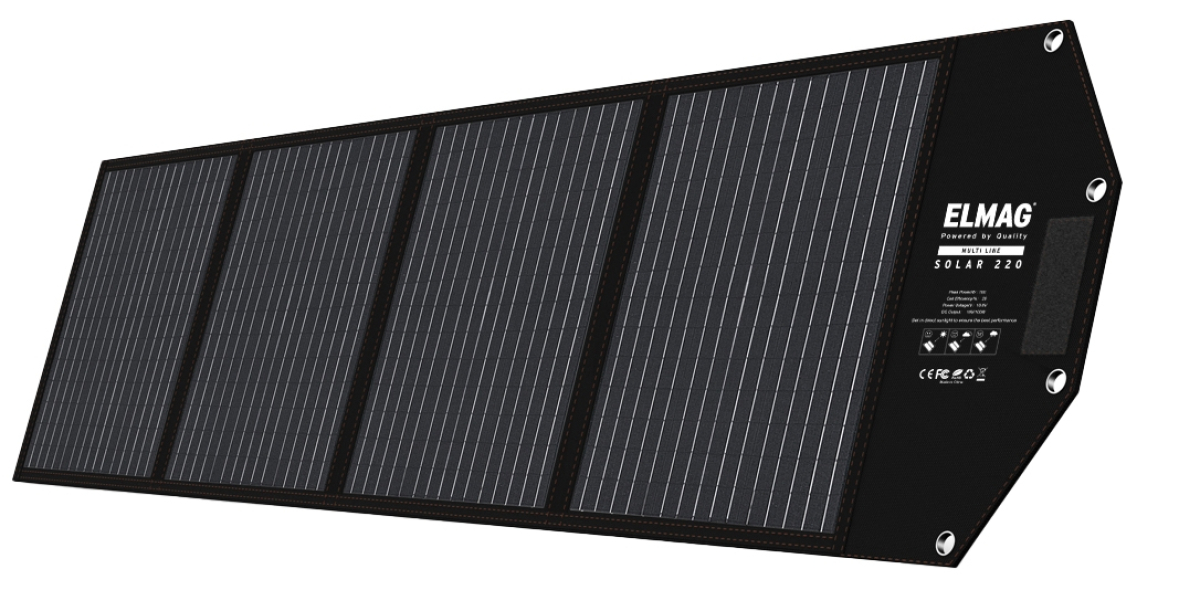 ELMAG Faltbares Solarpanel SOLAR 220 - monokristallin