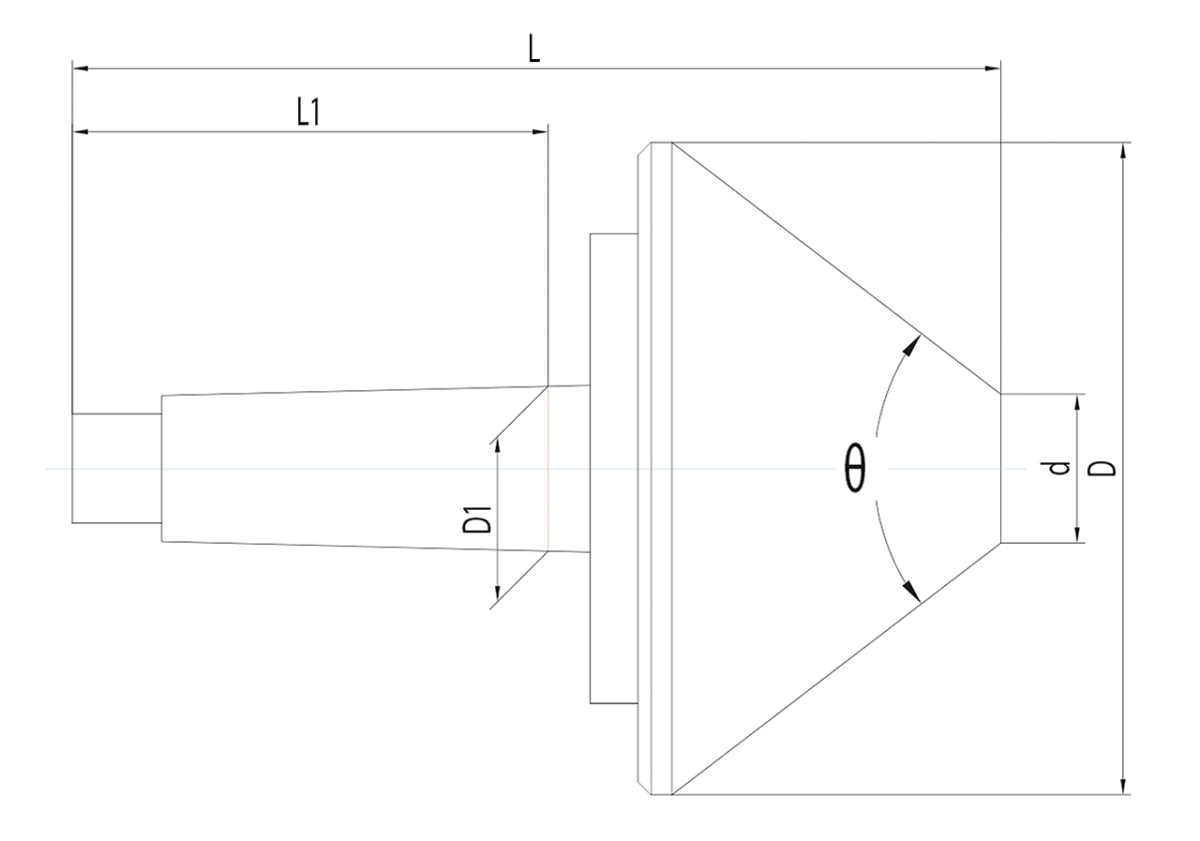 22-1050 Bernardo Körnerspitzen / Zentrierkegel Mitlaufender Zentrierkegel MK 2 / 60 mm
