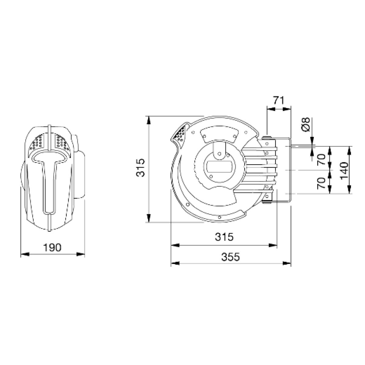 ELMAG Automatischer Kabelaufroller