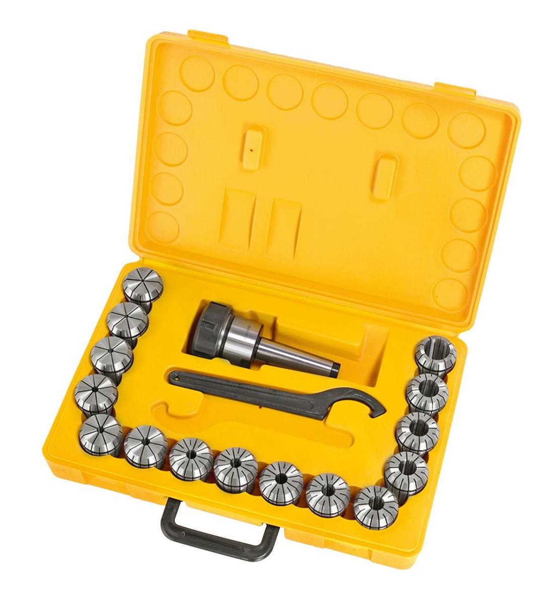 26-1006 Bernardo Spannmittel für Werkzeuge Fräser-Spannzangenfutter-Set ER40, MK 3, 3 - 25 mm