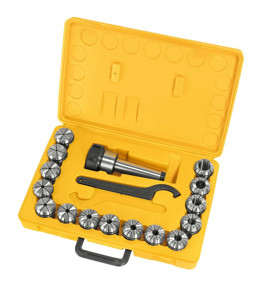 26-1007 Bernardo Spannmittel für Werkzeuge Fräser-Spannzangenfutter-Set ER40, MK 4, 3 - 25 mm