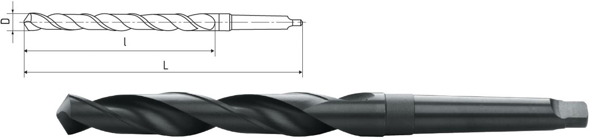 ELMAG HSS-Spiralbohrer mit Morsekegel DIN 345