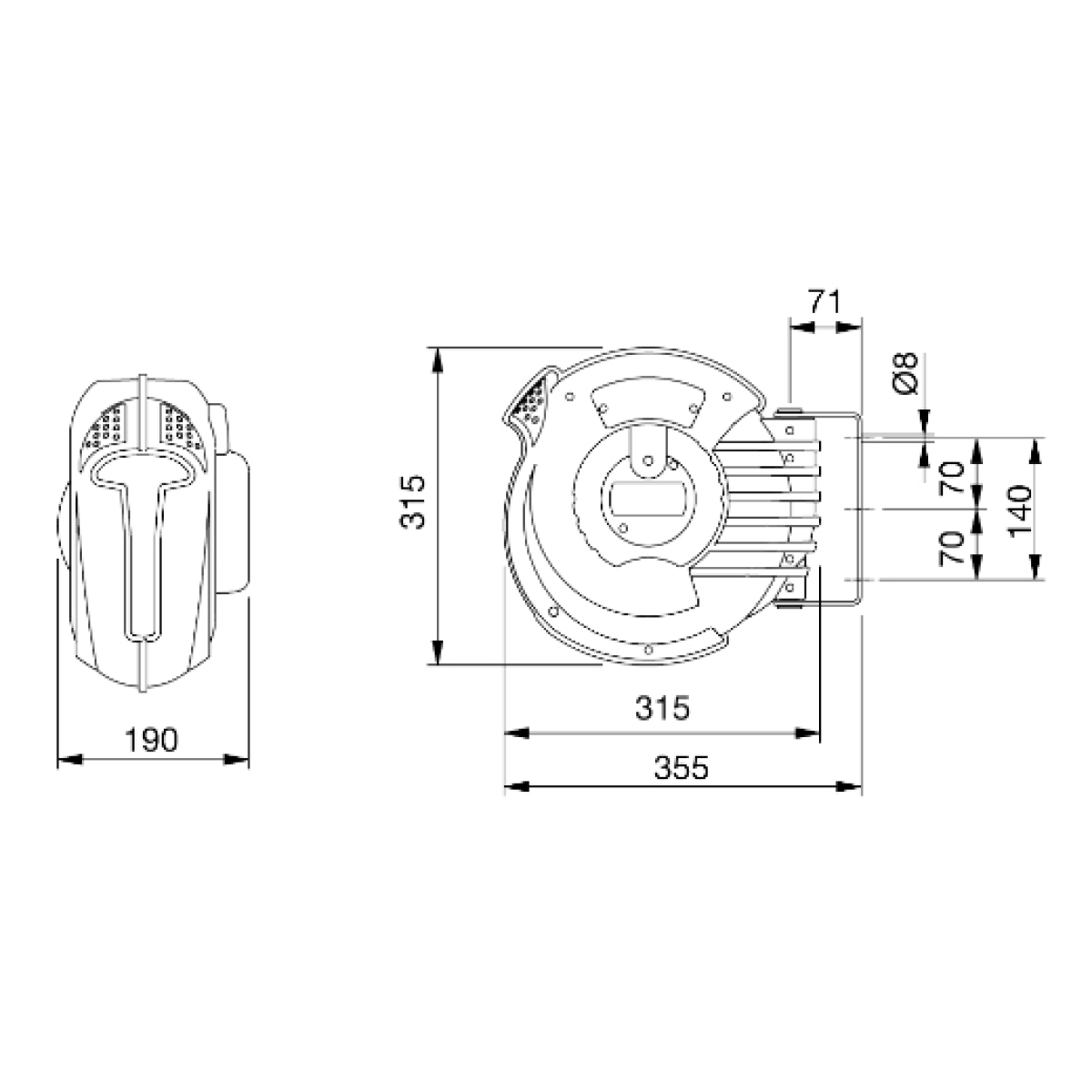 ELMAG Automatischer Kabelaufroller