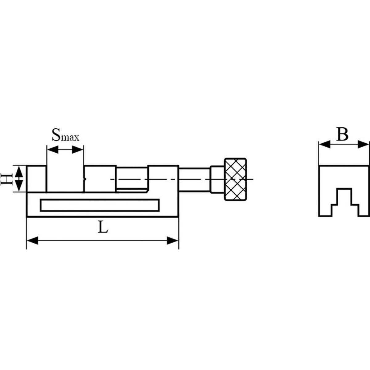 28-6005 Bernardo Schraubstöcke Präzisionsspanner QGG 50
