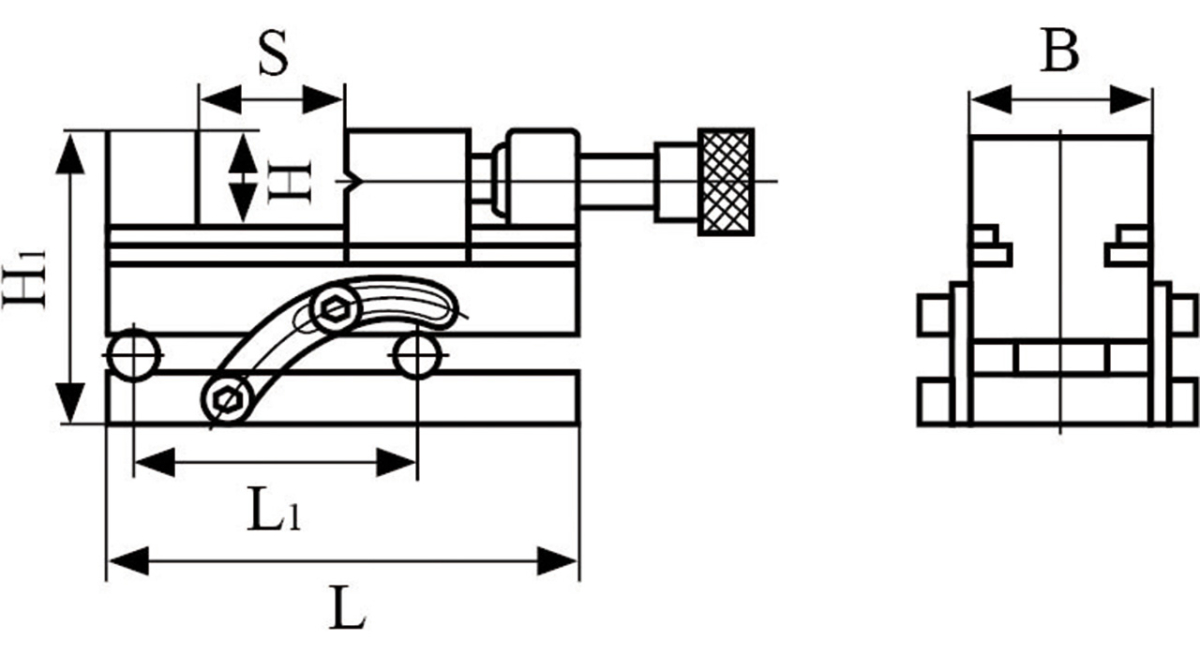 28-6016 Bernardo Schraubstöcke Sinusschraubstock QGJ 73