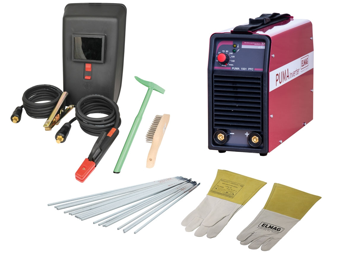ELMAG Schweißinverter PUMA 1501 PFC - Eco Set