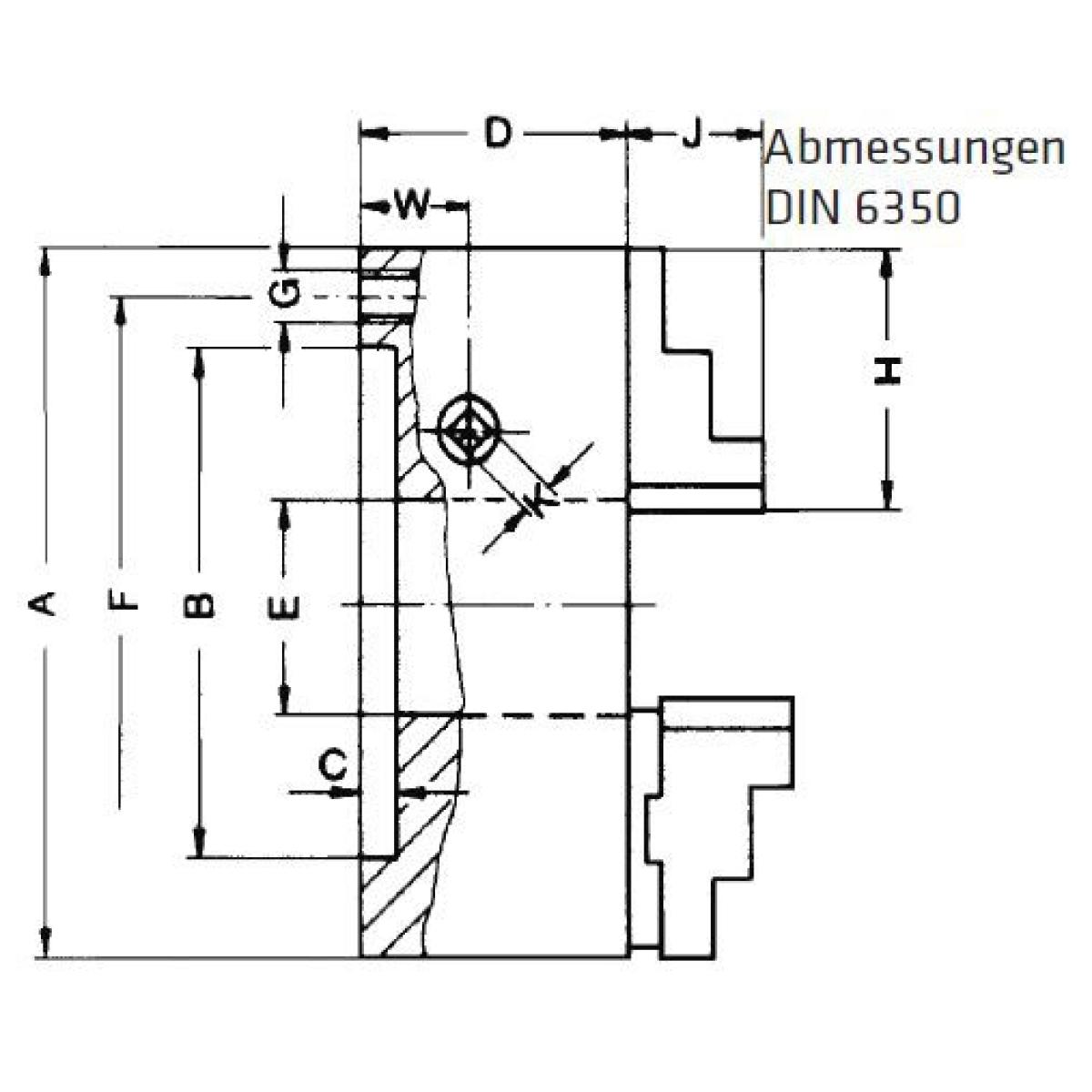 ELMAG RÖHM-Vierbacken Drehfutter