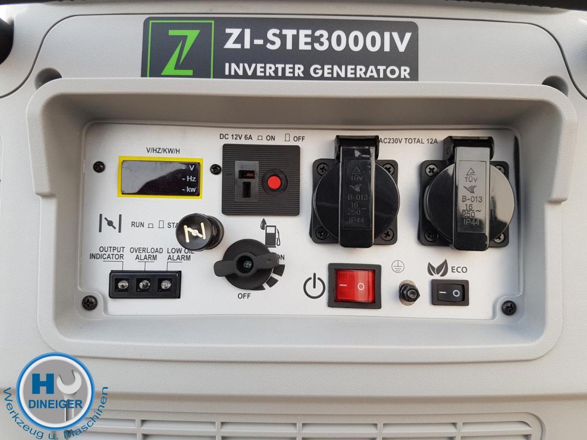 Zipper Maschinen Stromerzeuger Inverter ZI STE 3000 IV 3,0 KVa camping Generator