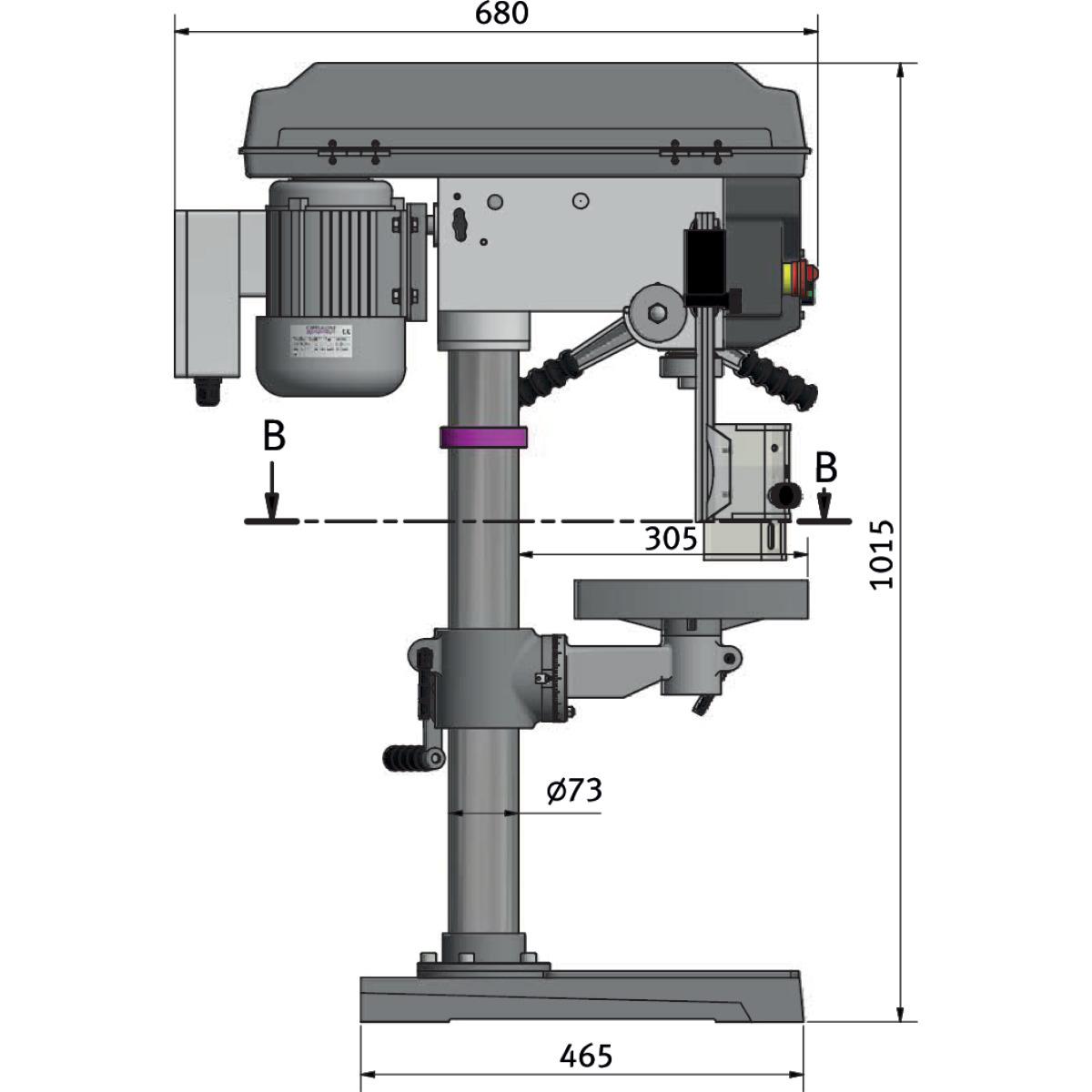 Optimum Tischbohrmaschine OPTIdrill D 23Pro (400 V) Aktions Set
