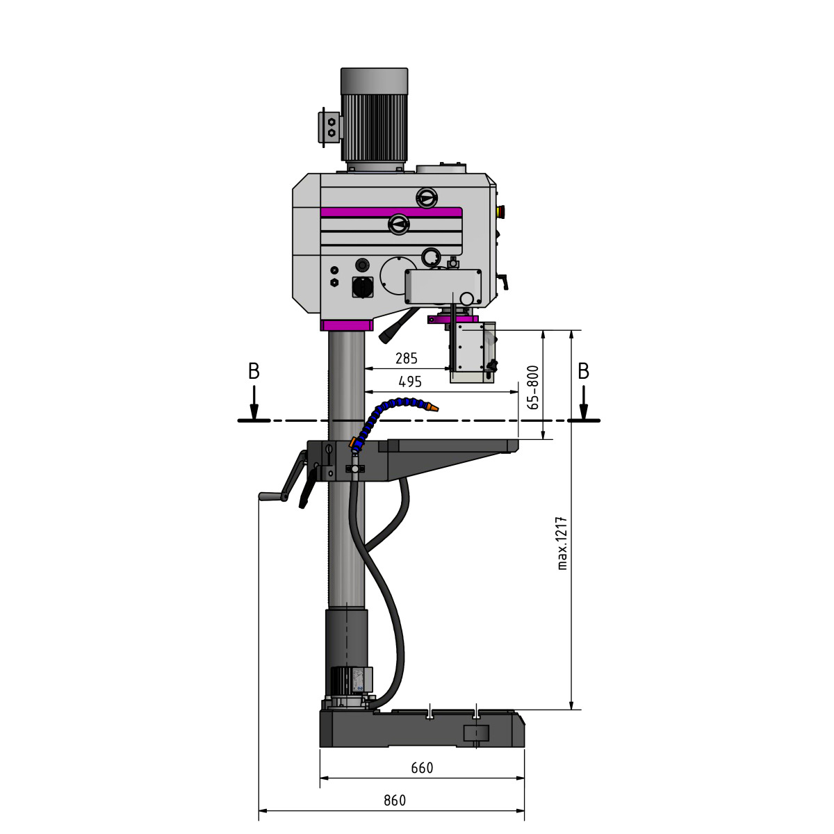 Optimum Getriebebohrmaschine OPTIdrill DH35V