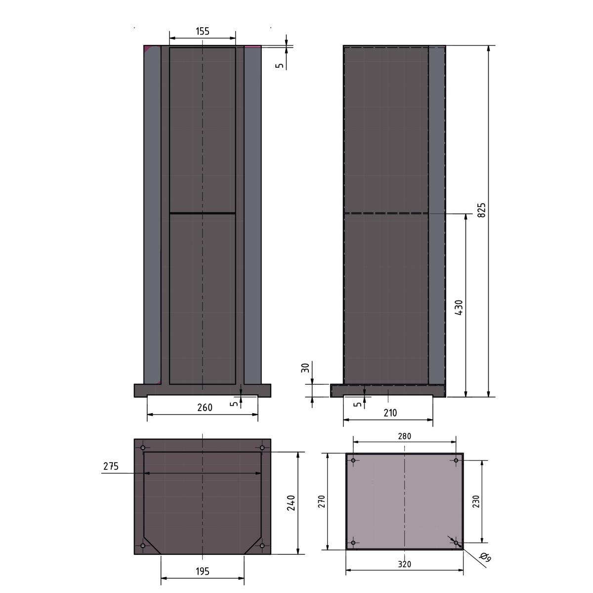 Optimum Maschinenunterbau  GU 3