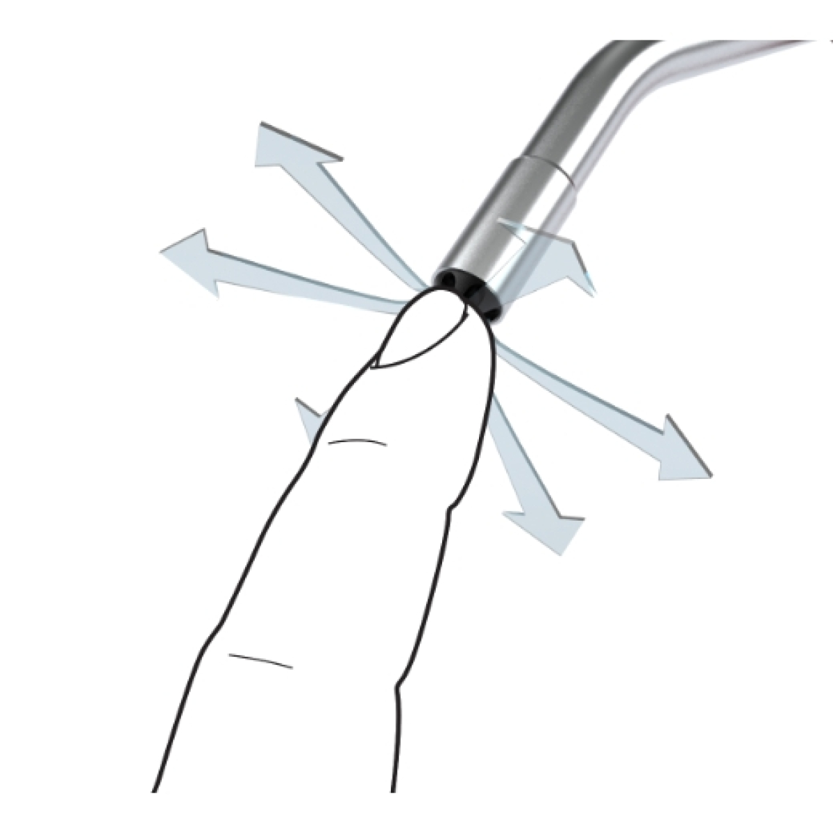 ELMAG Ausblaspistole JWL SUPER Silent, Ø 6mm Rohr