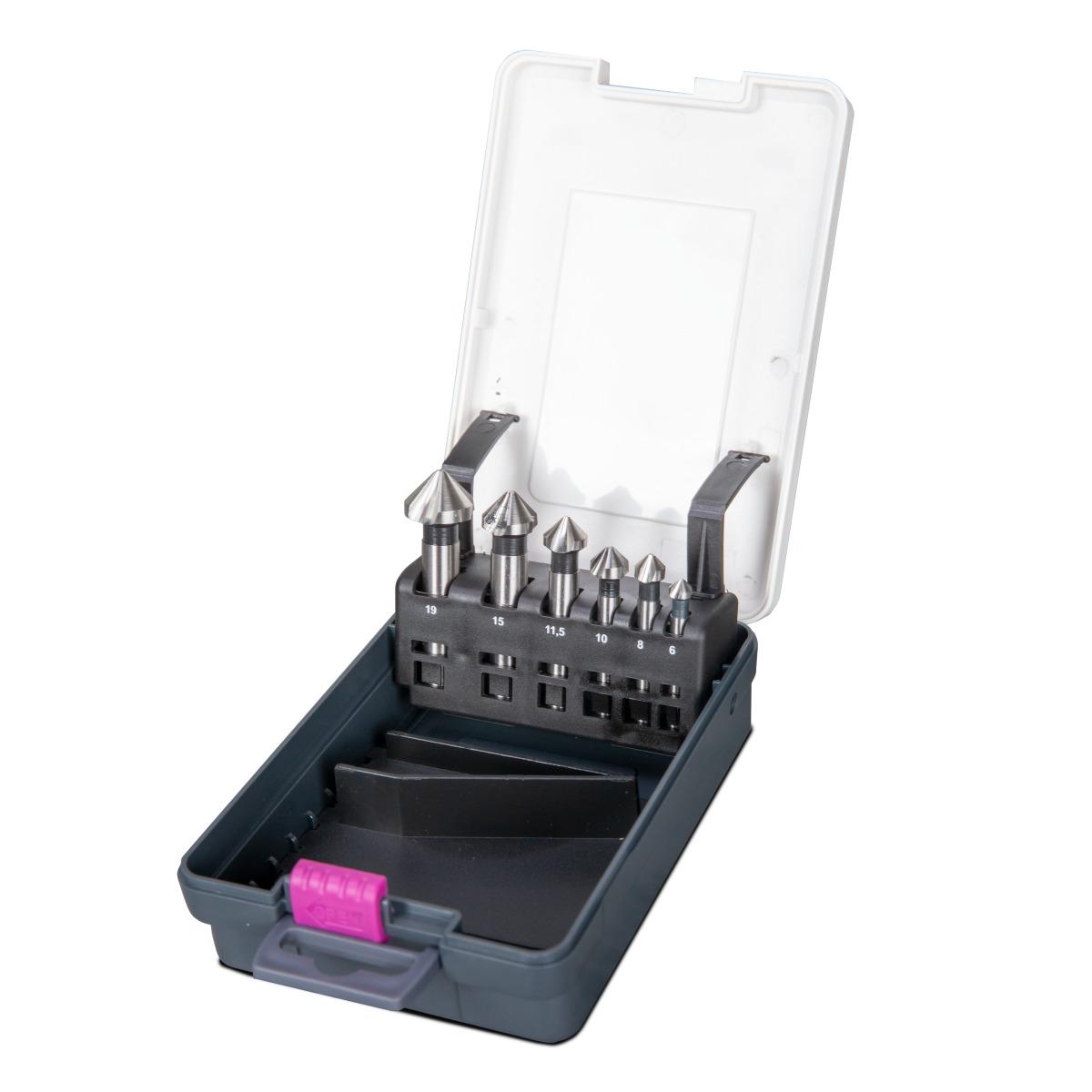 Optimum Kegelsenker-Satz  6-teilig: 6/8/10/11,5/15/19 mm