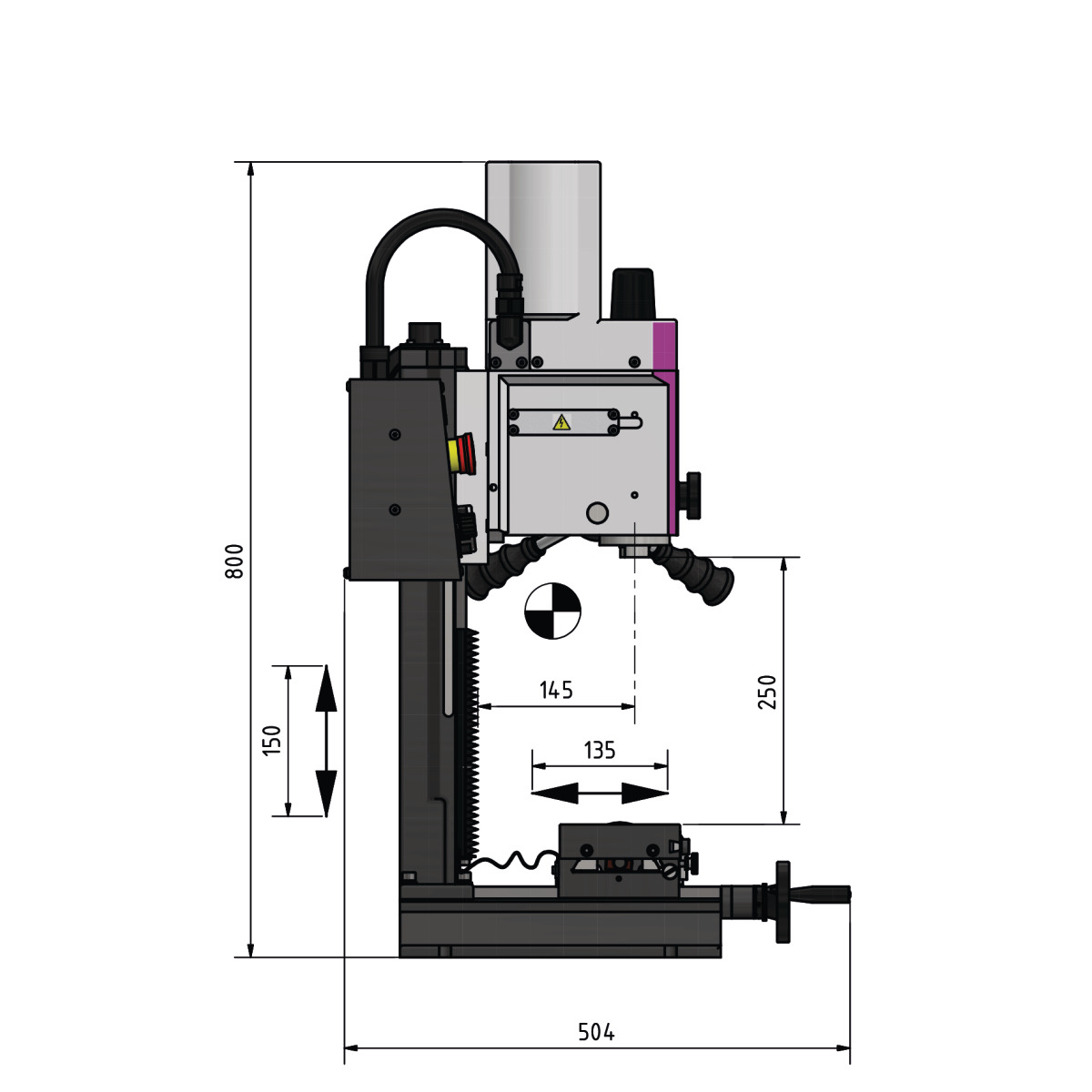 Optimum Bohr- und Fräsmaschine OPTImill MH 15V