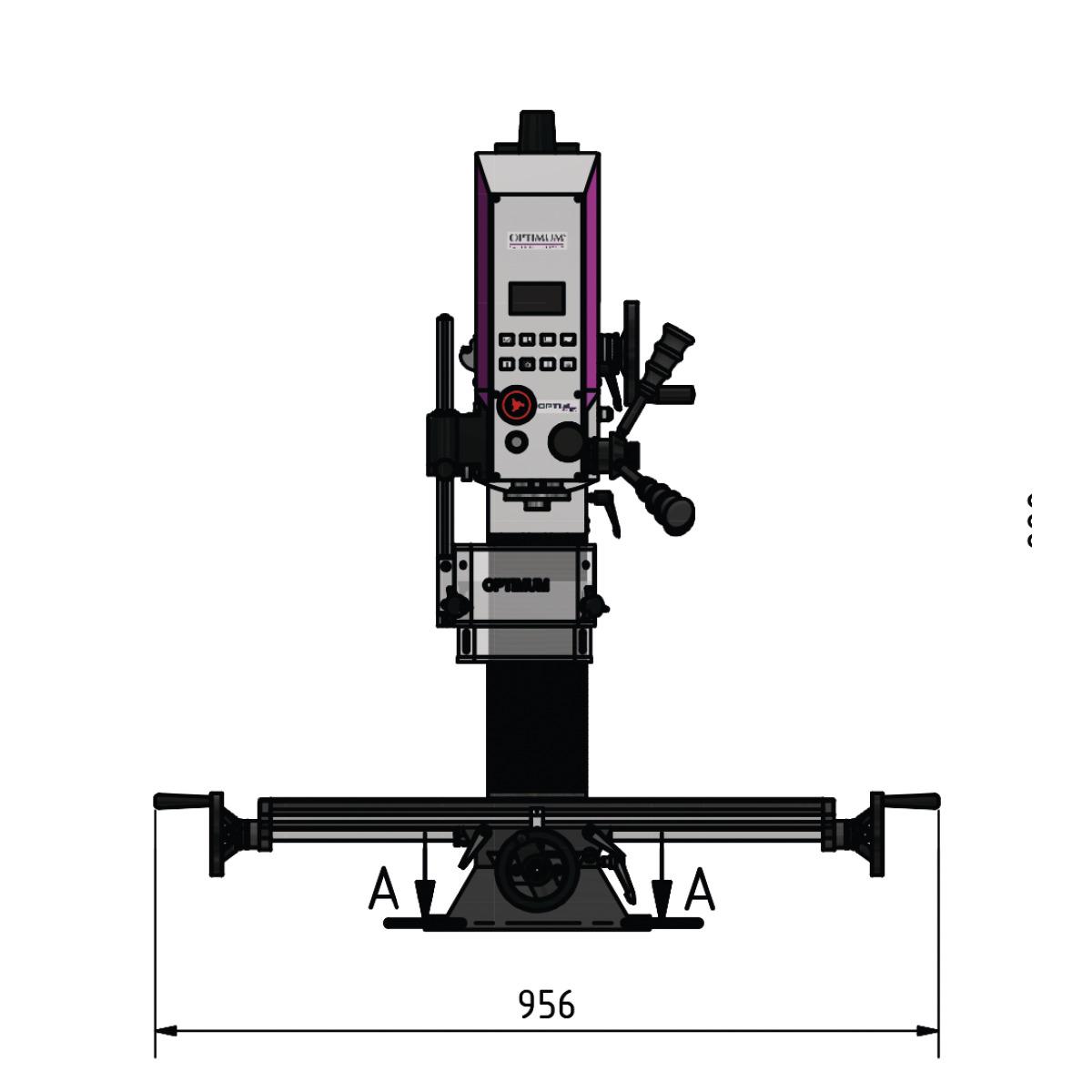 Optimum Bohr-Fräsmaschine OPTImill MH 2DV