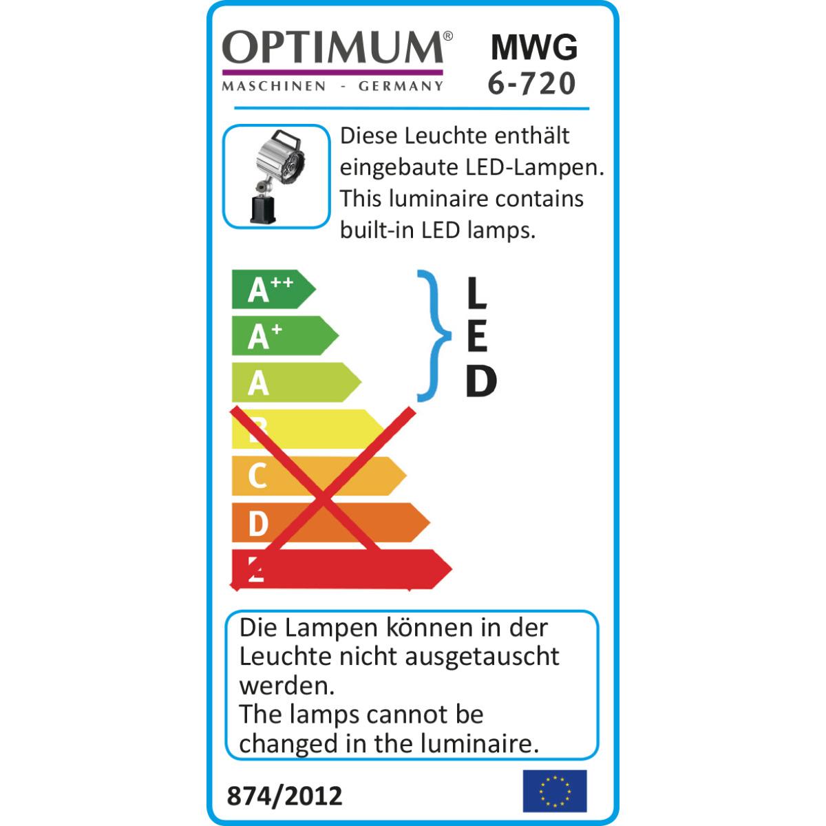 Optimum LED Maschinen- und Werkstattleuchte  MWG 6-720
