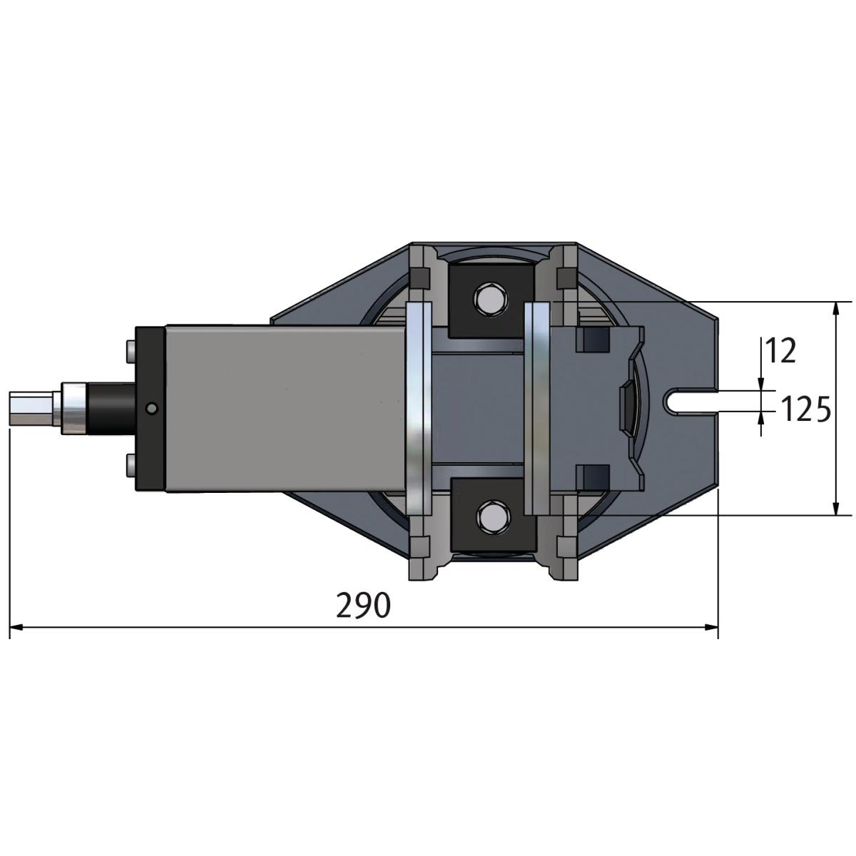 Optimum Dreiachsenschraubstock  MV3-125