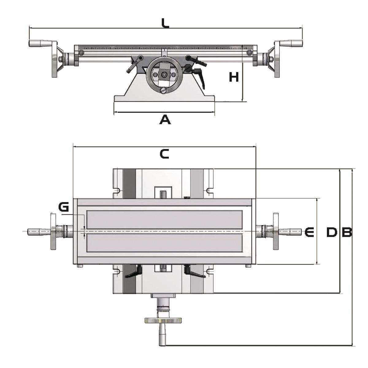Optimum Kreuztisch  KT 180
