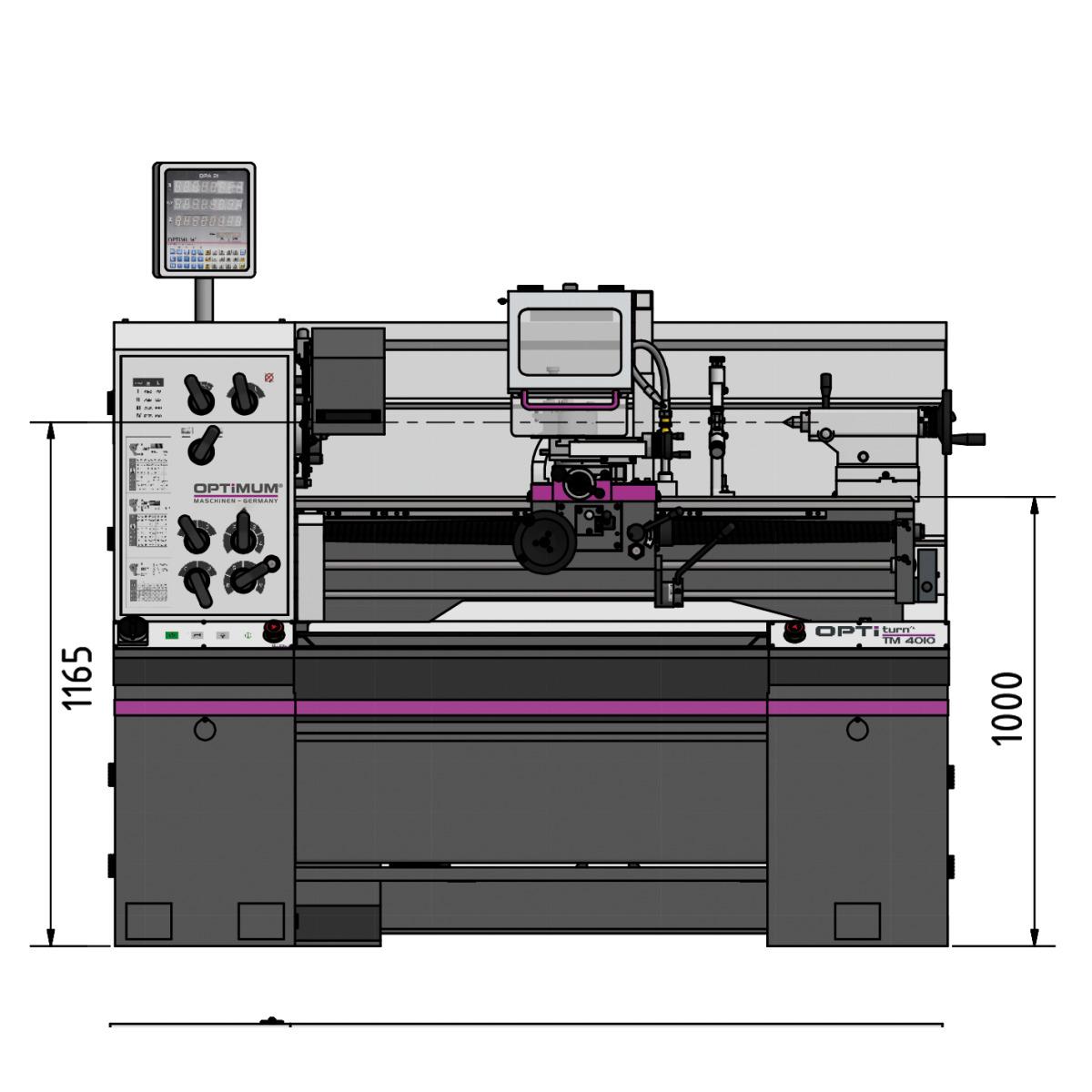 Optimum Drehmaschine OPTIturn TM 3610D