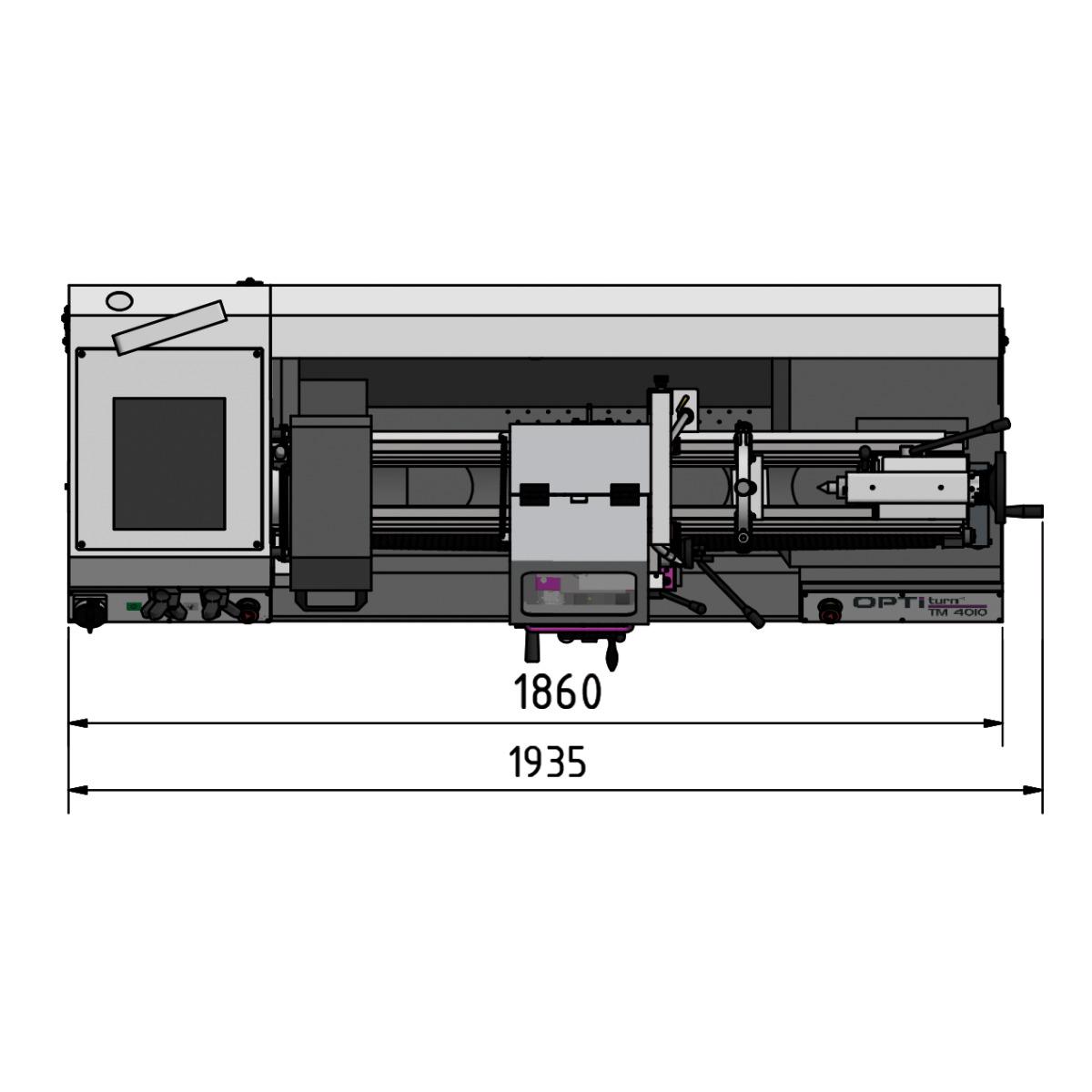 Optimum Drehmaschine OPTIturn TM 3610D
