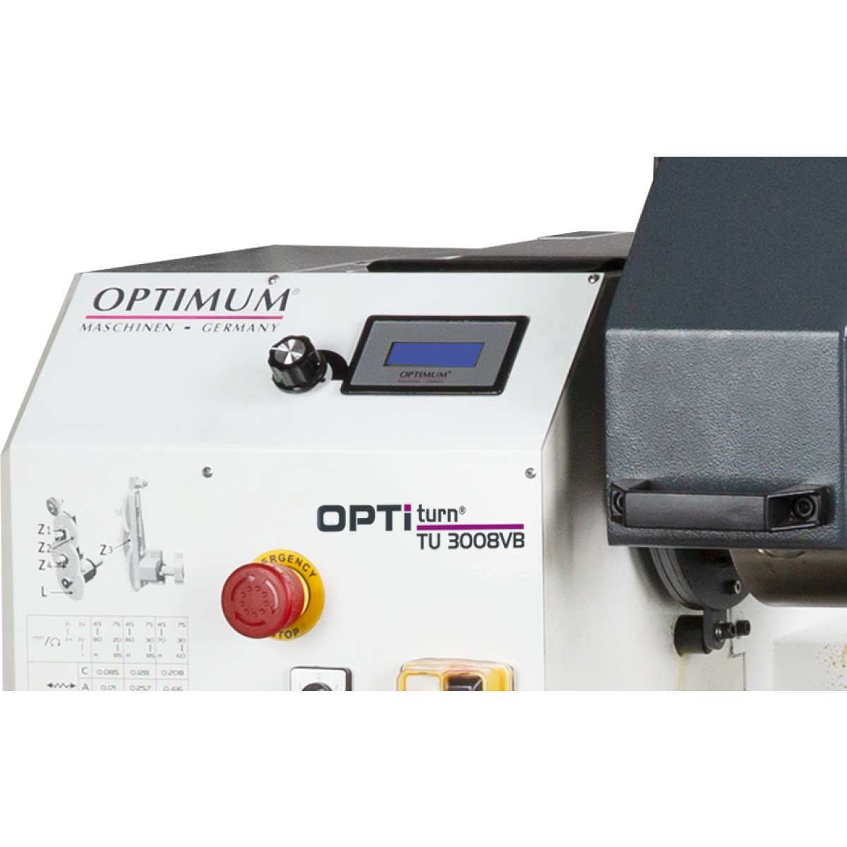 Optimum Leit- und Zugspindel-Drehmaschine OPTIturn TU 3008VB