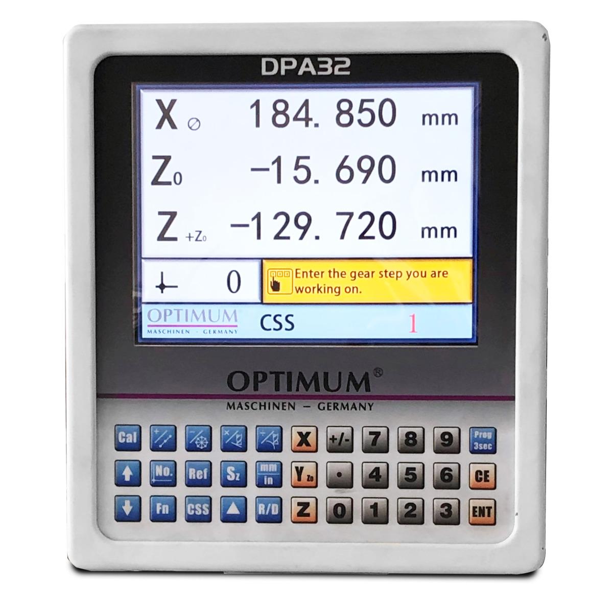 Optimum Leit- und Zugspindeldrehmaschine OPTIturn TM 3310V