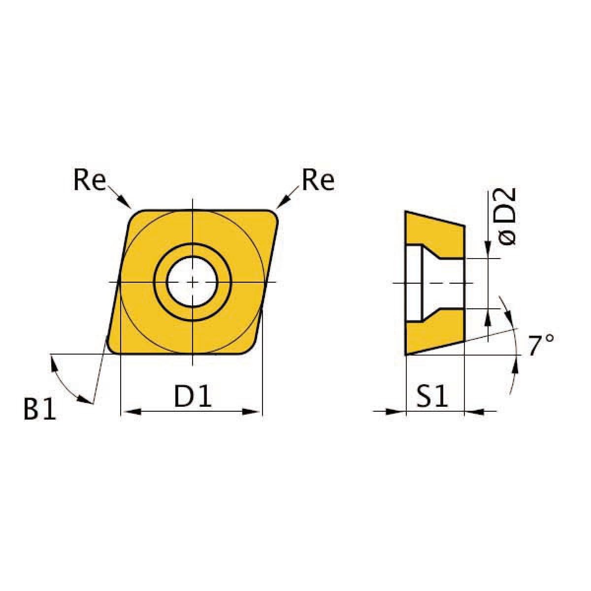 Optimum HM-Ersatzwendeplatten  ISO CCMT09T304