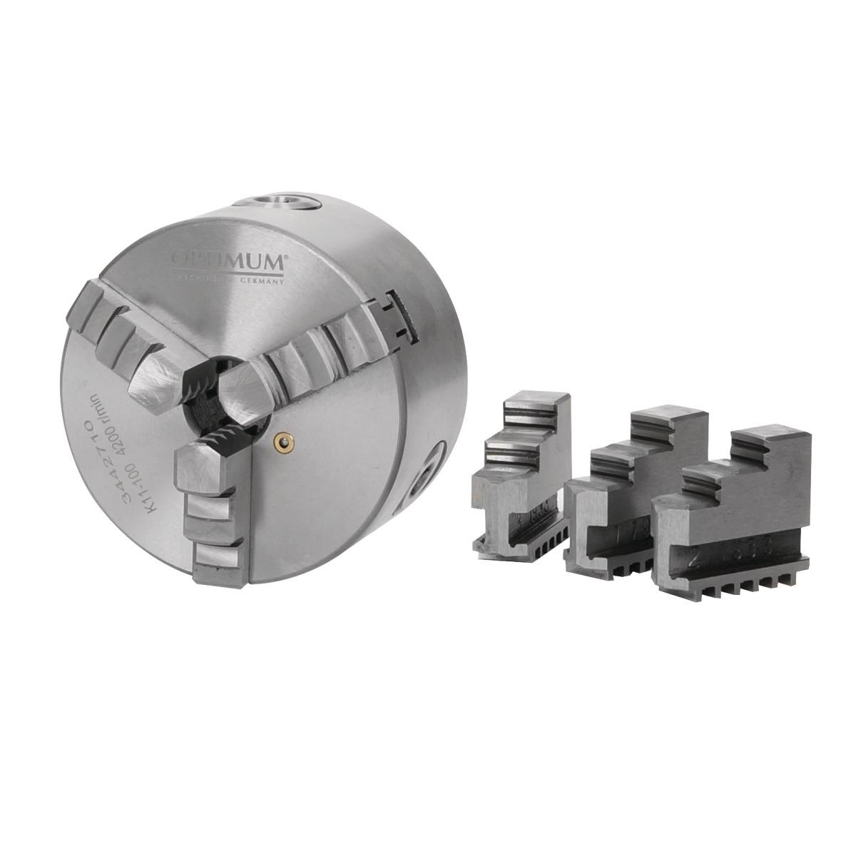 Optimum Dreibackendrehfutter  Ø 80 mm zentrisch spannend