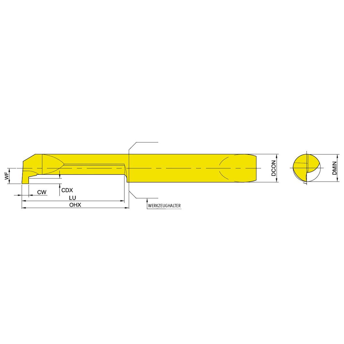 Optimum Nutenstecheinsatz  rechts NCGS6R-62.15-200x18-YG812