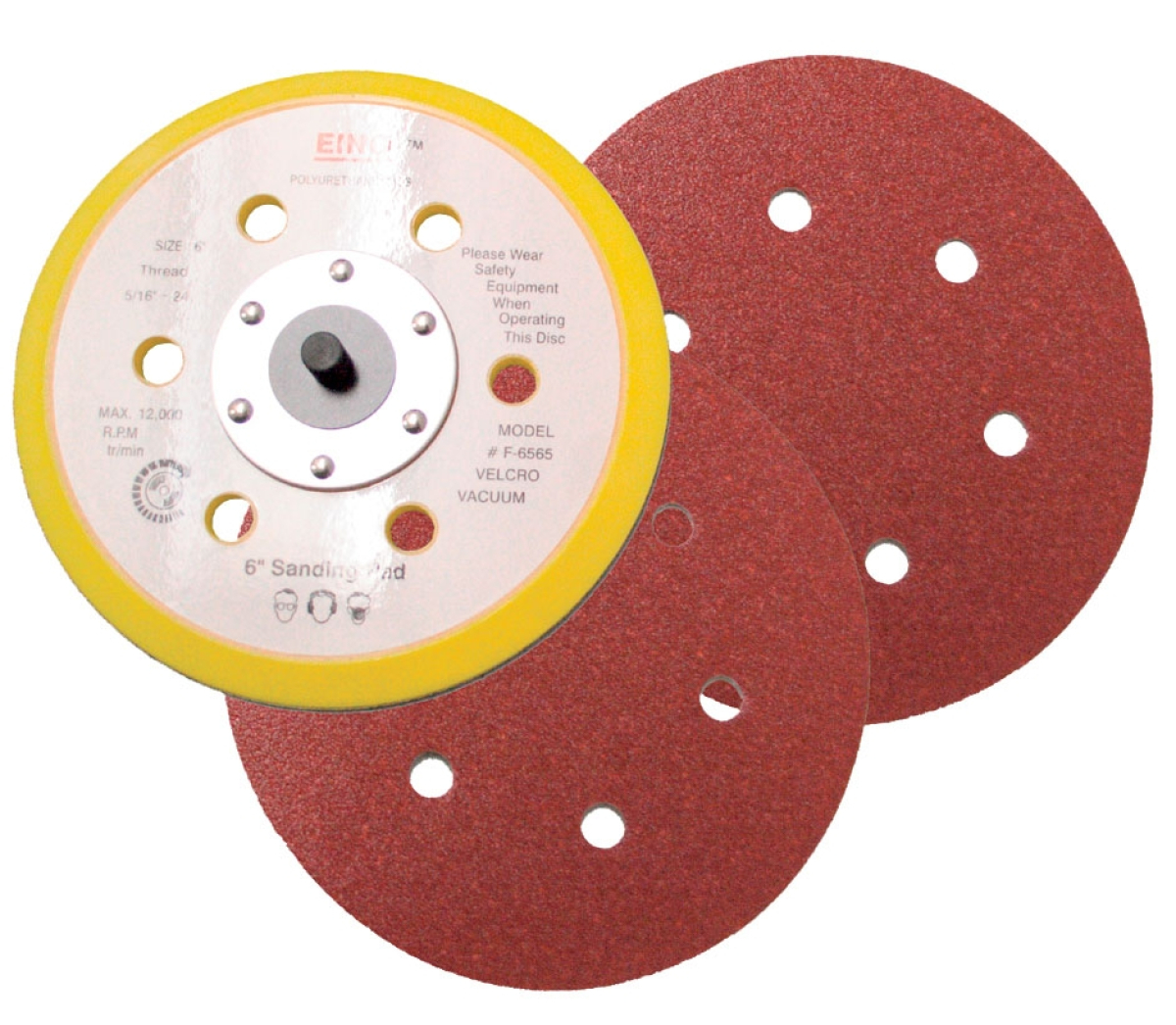 ELMAG Schleifteller Ø 150 mm, 6-fach gelocht