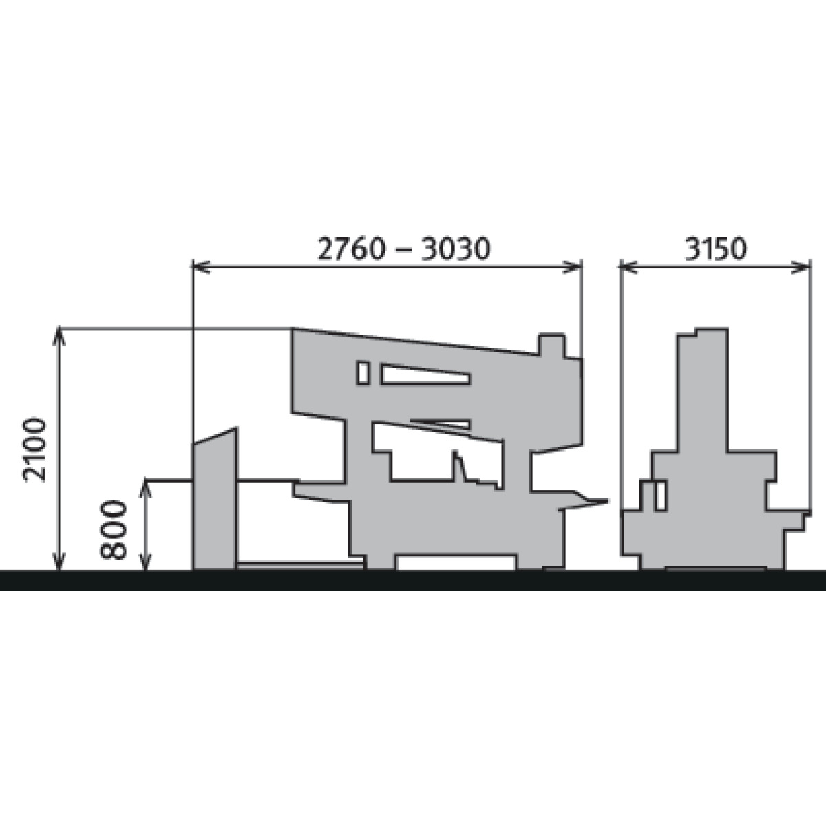 Metallkraft Vollautomatische Zwei-Säulen-Horizontal-Metallbandsäge  HMBS 340 CNC-DG-X