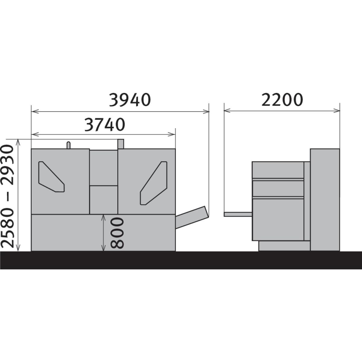 Metallkraft Vollautomatische Zwei-Säulen-Horizontal-Metallbandsäge  HMBS 5000 CNC X