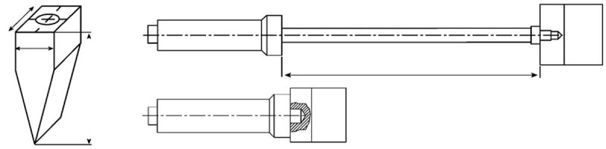 Bymat Ersatz-Kohle 30“, gebohrt mit M 10 Gewinde für 1026 DV und 1026 SD