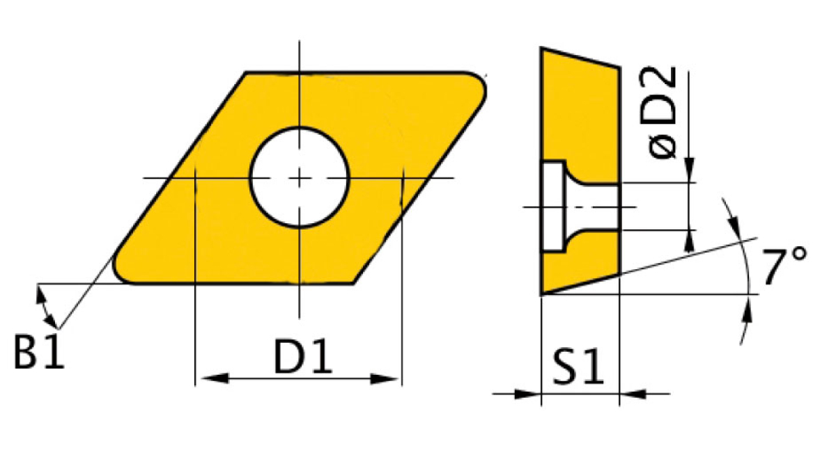 Optimum HM-Ersatzwendeplatten  ISO DNMG110408