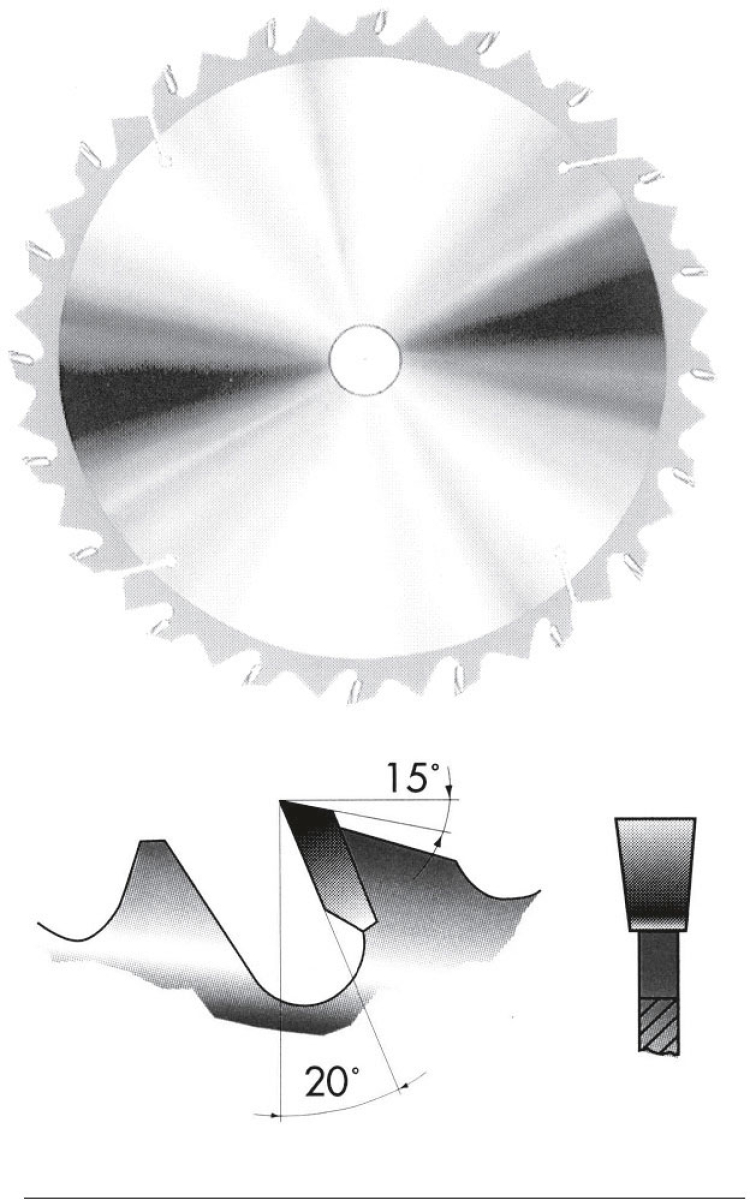 Holzkraft Hartmetall-Kreissägeblatt grobe Schnittgüte KSB-LF 505/40 HM