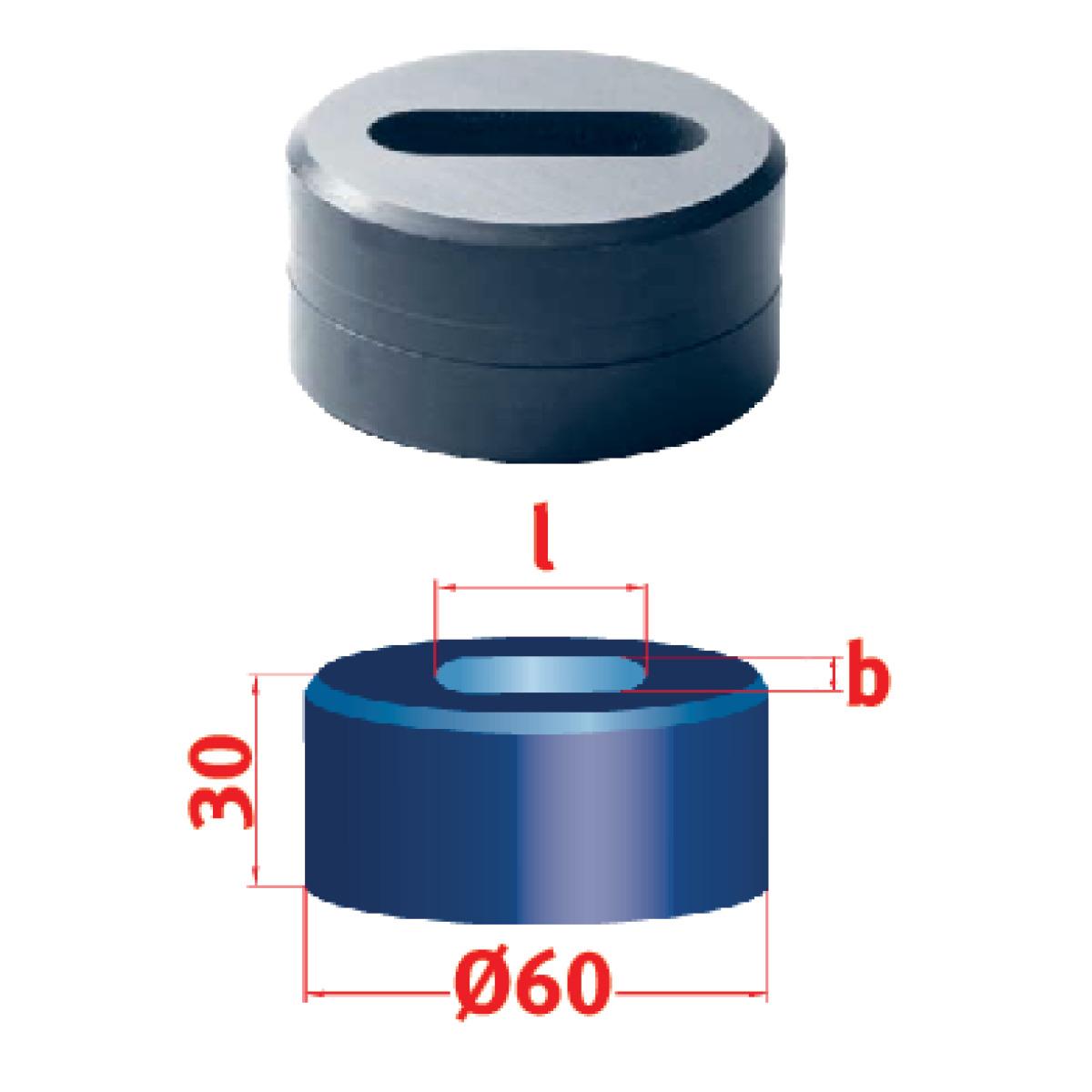 Metallkraft Langlochmatrize  Nr.60 14,3 x 35,3 mm