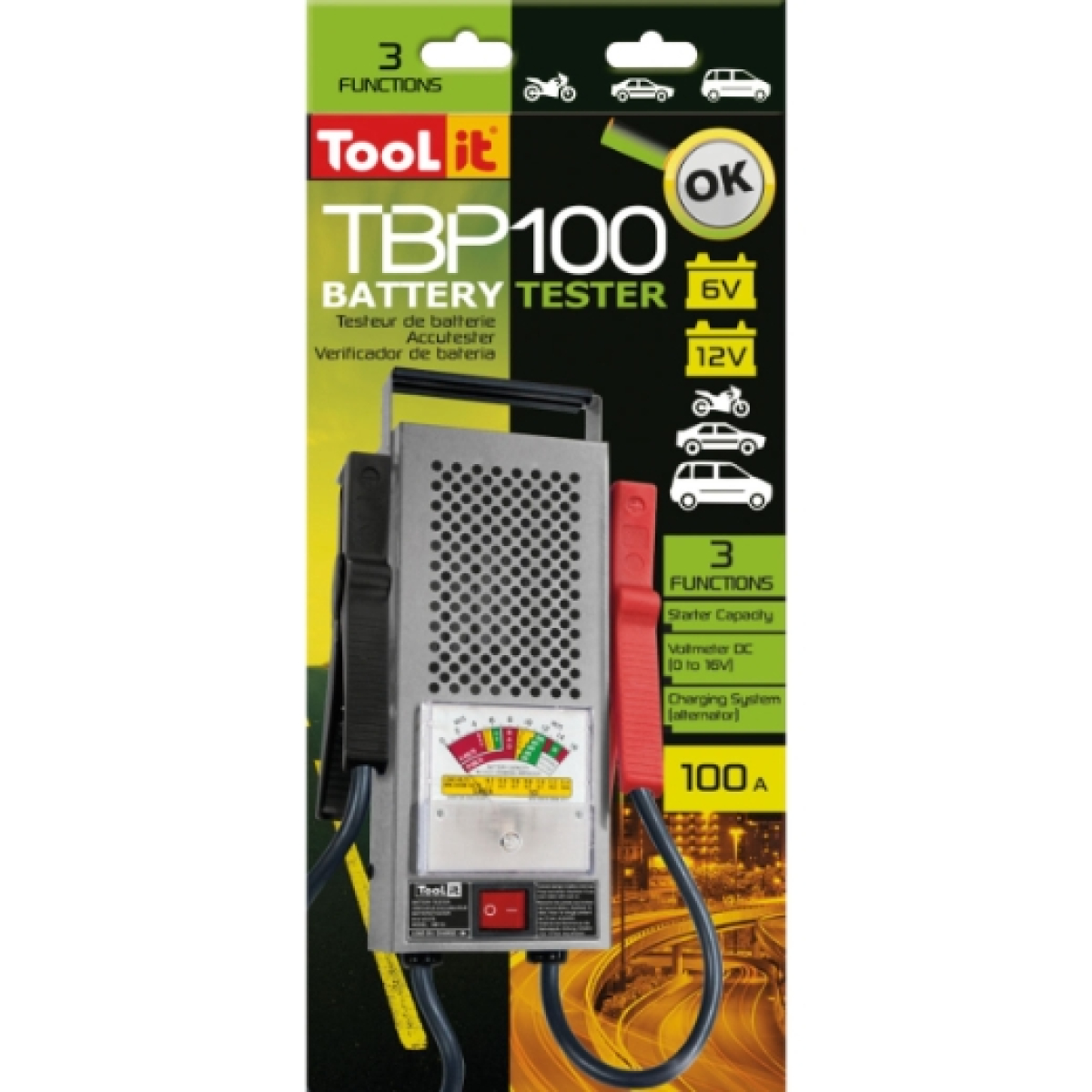ELMAG Batterie-Testgerät 6/12 Volt